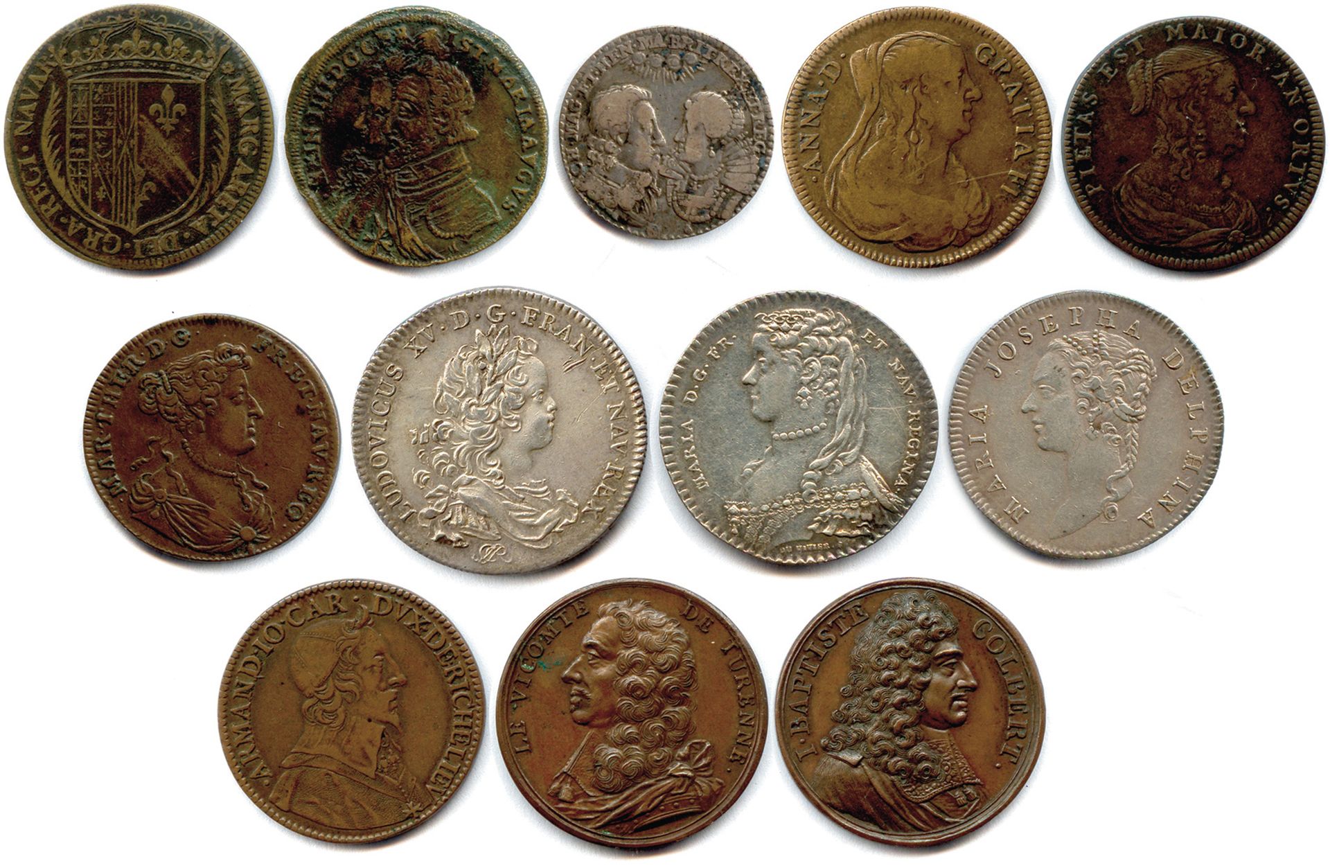 Null 
Henri IV, Louis XIV, Louis XV et personnages 




Douze jetons er argent, &hellip;
