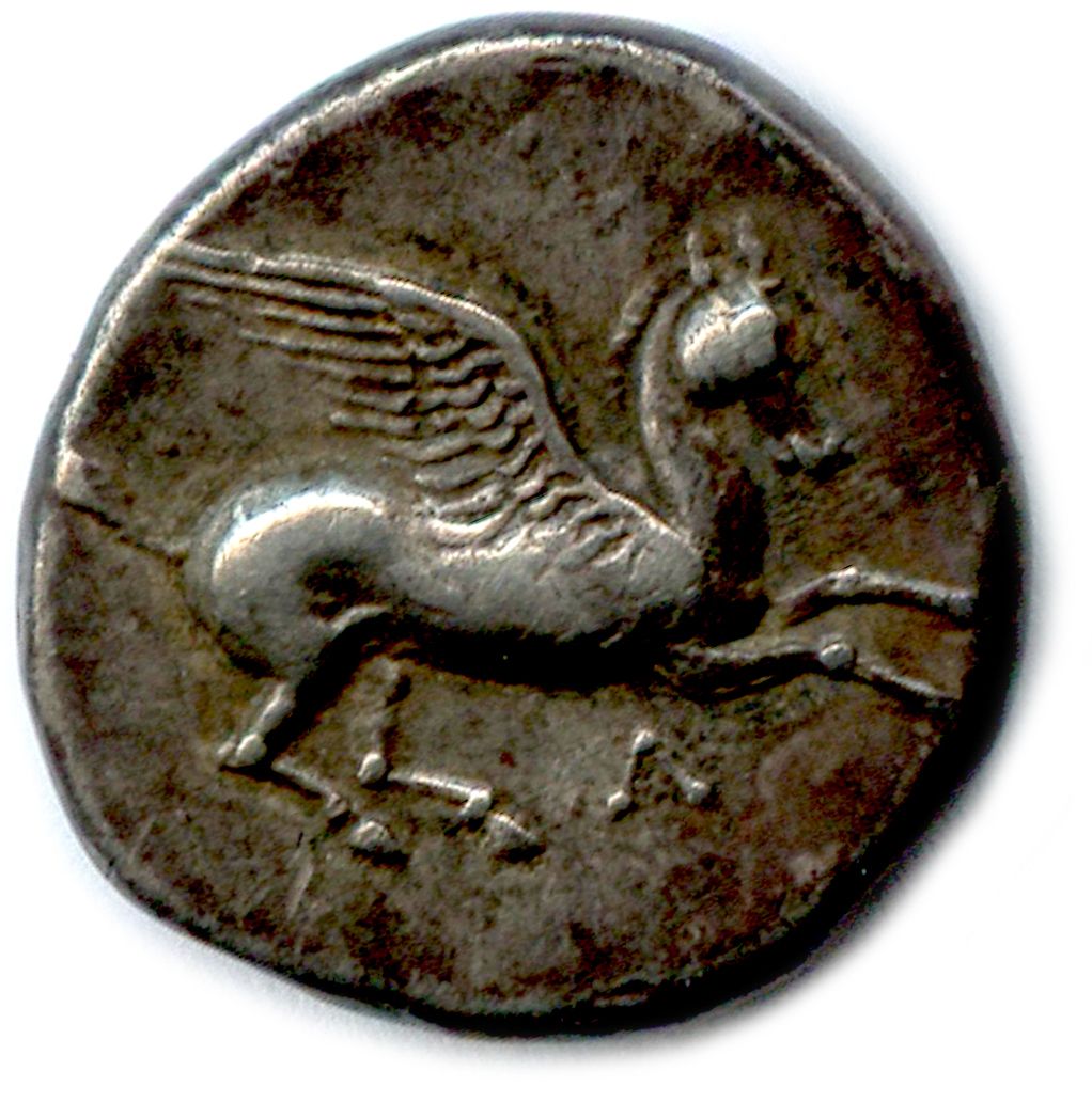 Null ACARNANIA - LEUCAS Colonia di Corinto 400-350

Pegasus vola a destra. In ba&hellip;