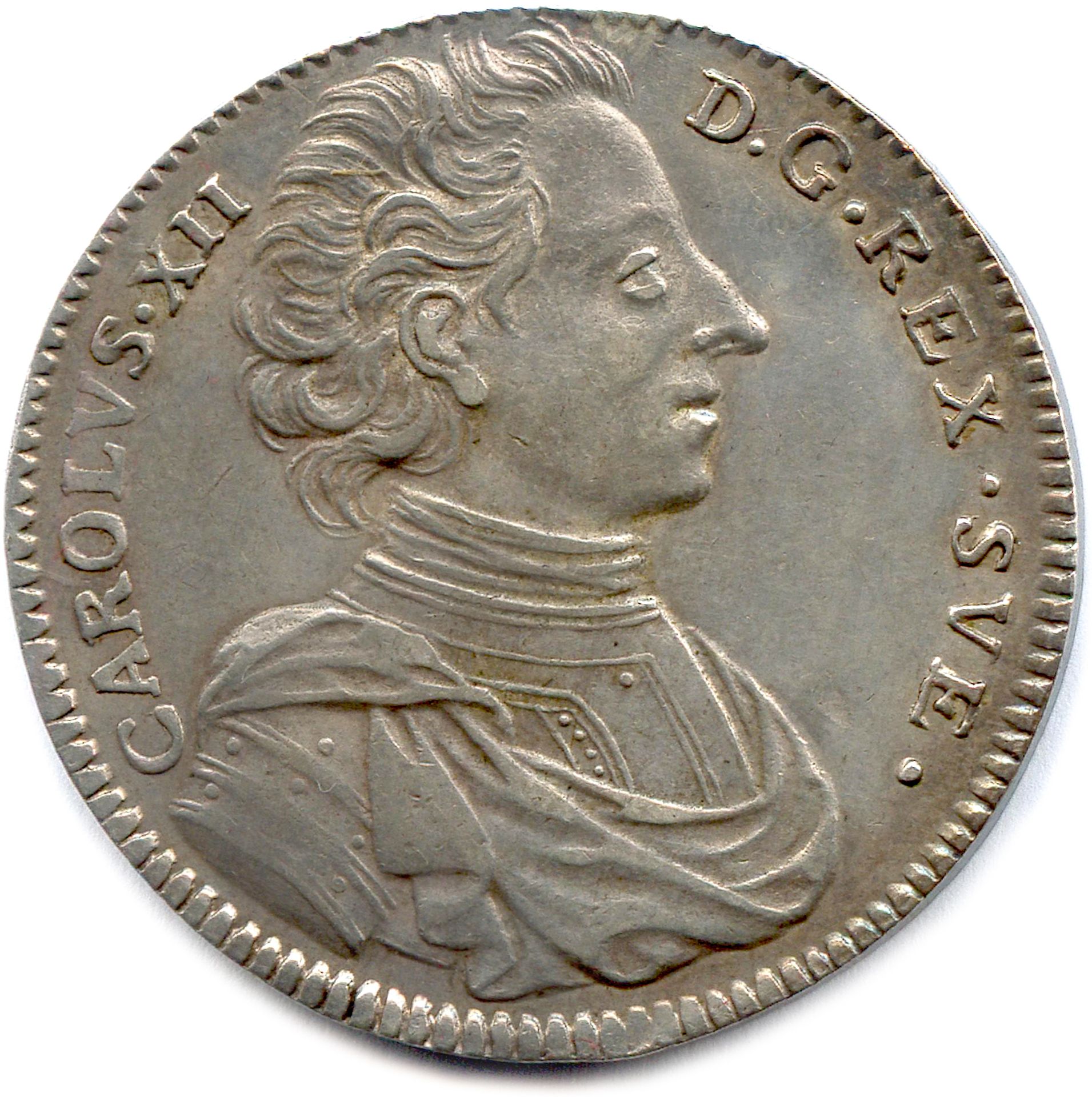 Null 瑞典--查理十二世 1697-1718年

银质Riksdaler 1713 斯德哥尔摩 (30,03克) ♦ Dav 1715

非常好。