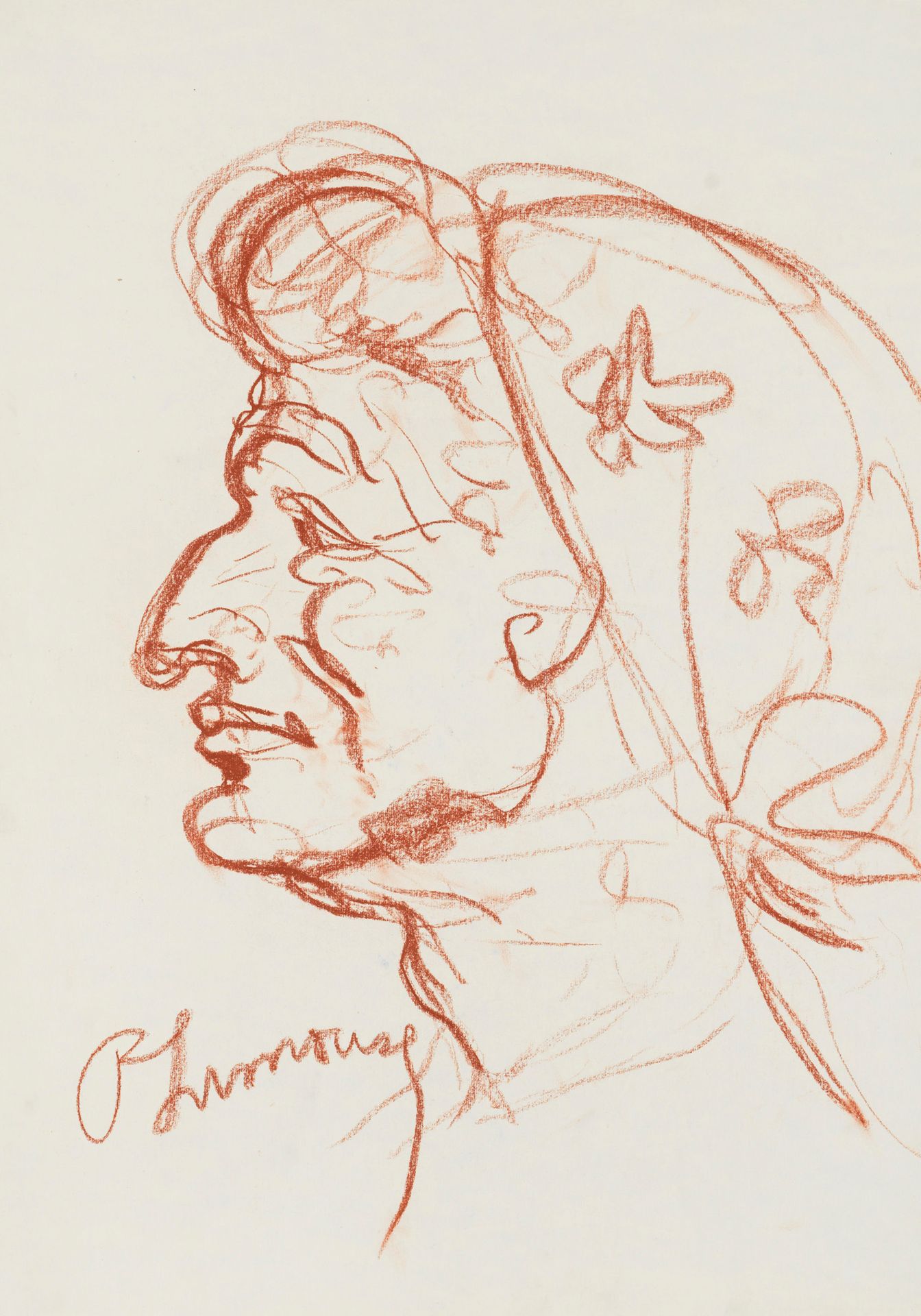 Roger Marcel LIMOUSE 罗杰-马塞尔-利穆兹(1894-1989) - 肖像 - 粉彩 - 左下角签名 - 61 X42 cm - 出处：继承&hellip;