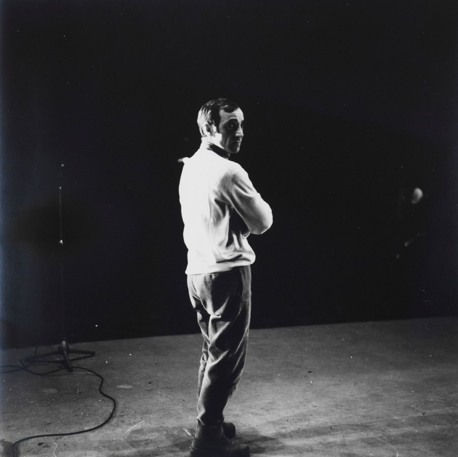 Richard de GRAB Richard de Grab - Charles Aznavour en ensayo - Impresión vintage&hellip;