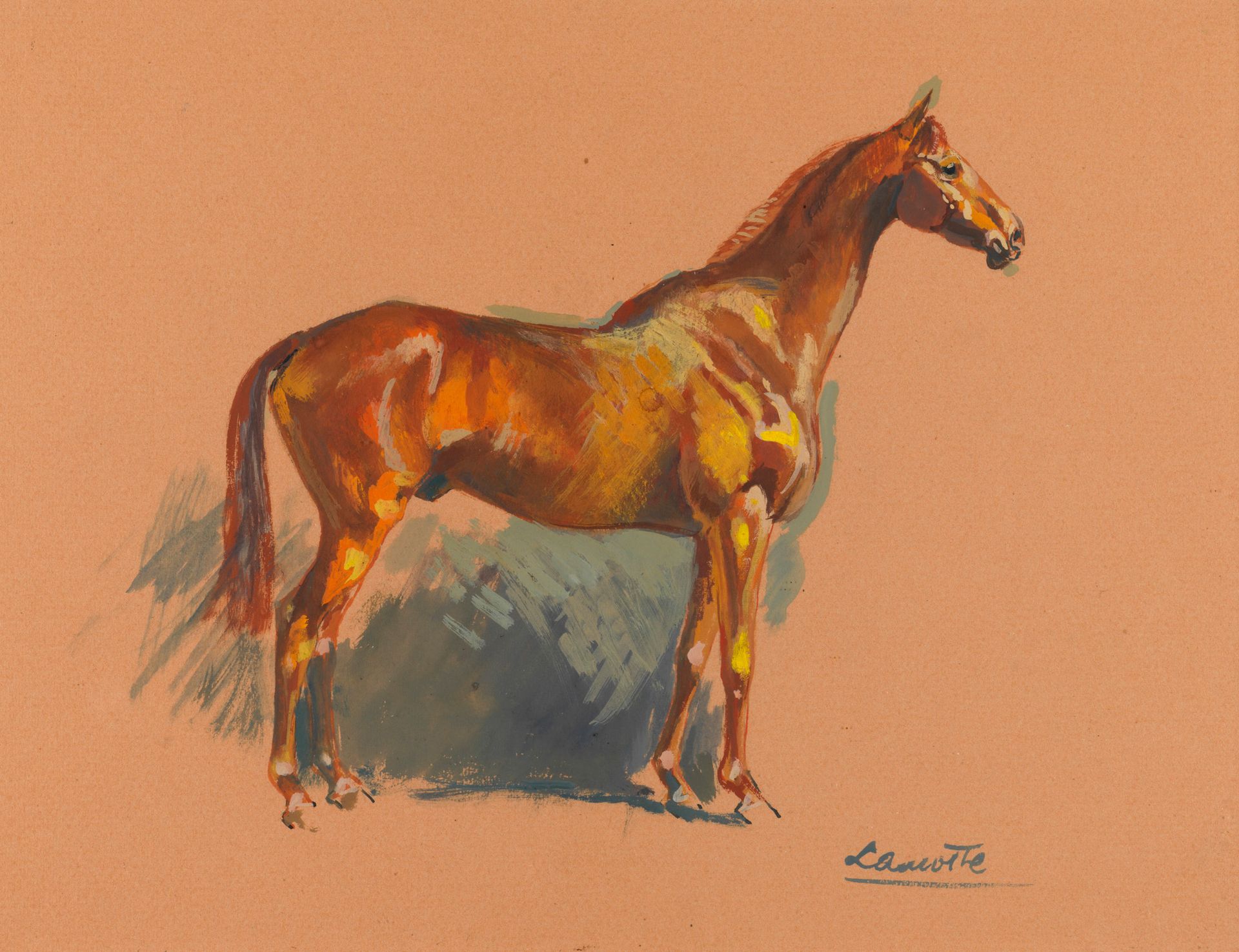 Gabriel CHEFSON dit LAMOTTE Gabriel CHEFSON dit LAMOTTE (1920 -2005) - Horse - G&hellip;