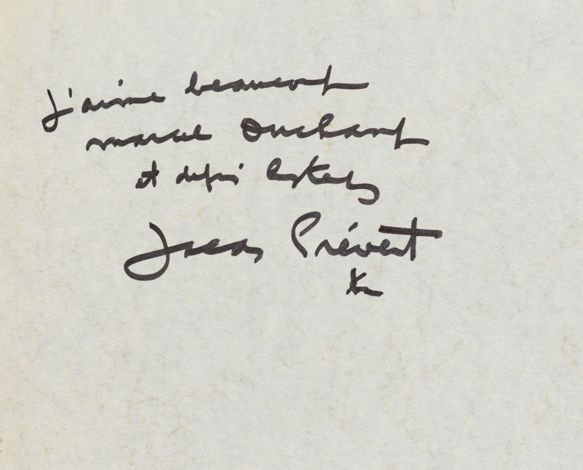 Jacques PREVERT Jacques PREVERT - "Mi piace molto Marcel Duchamp, e da Esteve" -&hellip;