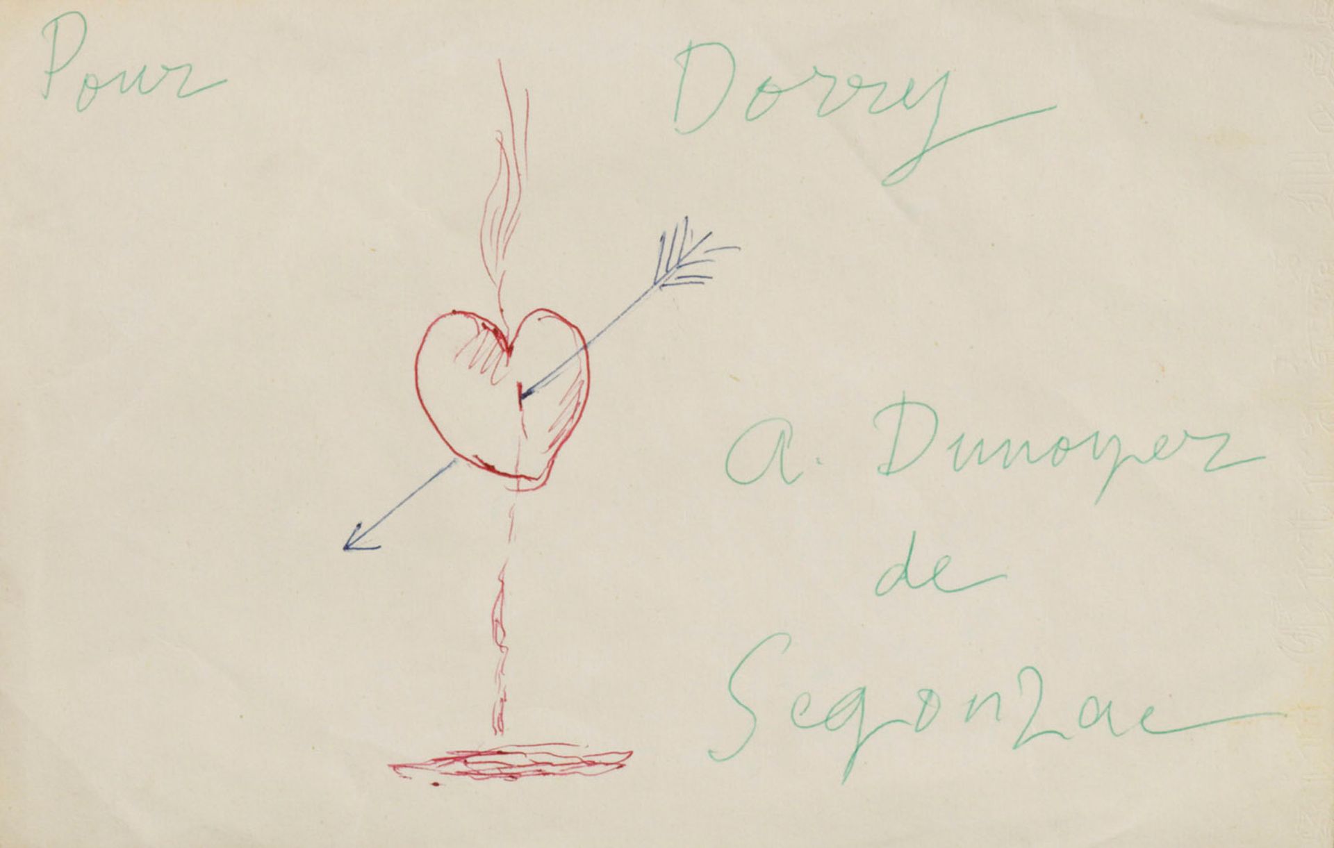 André DUNOYER de SEGONZAC André DUNOYER de SEGONZAC (1884-1974) - « Pour Dorry »&hellip;