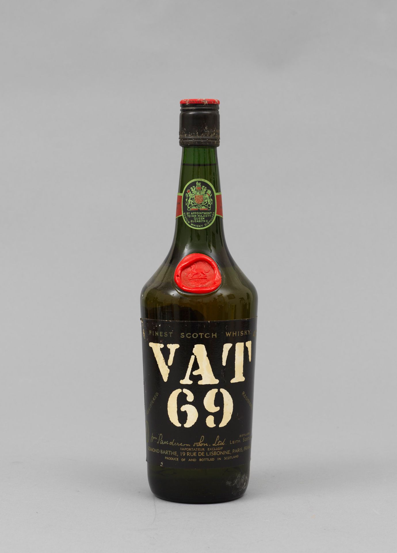 Whisky 1 bouteille WHISKY VAT 69 Blend Wm. Sanderson & Son Ltd. (WM.S) (léger fa&hellip;