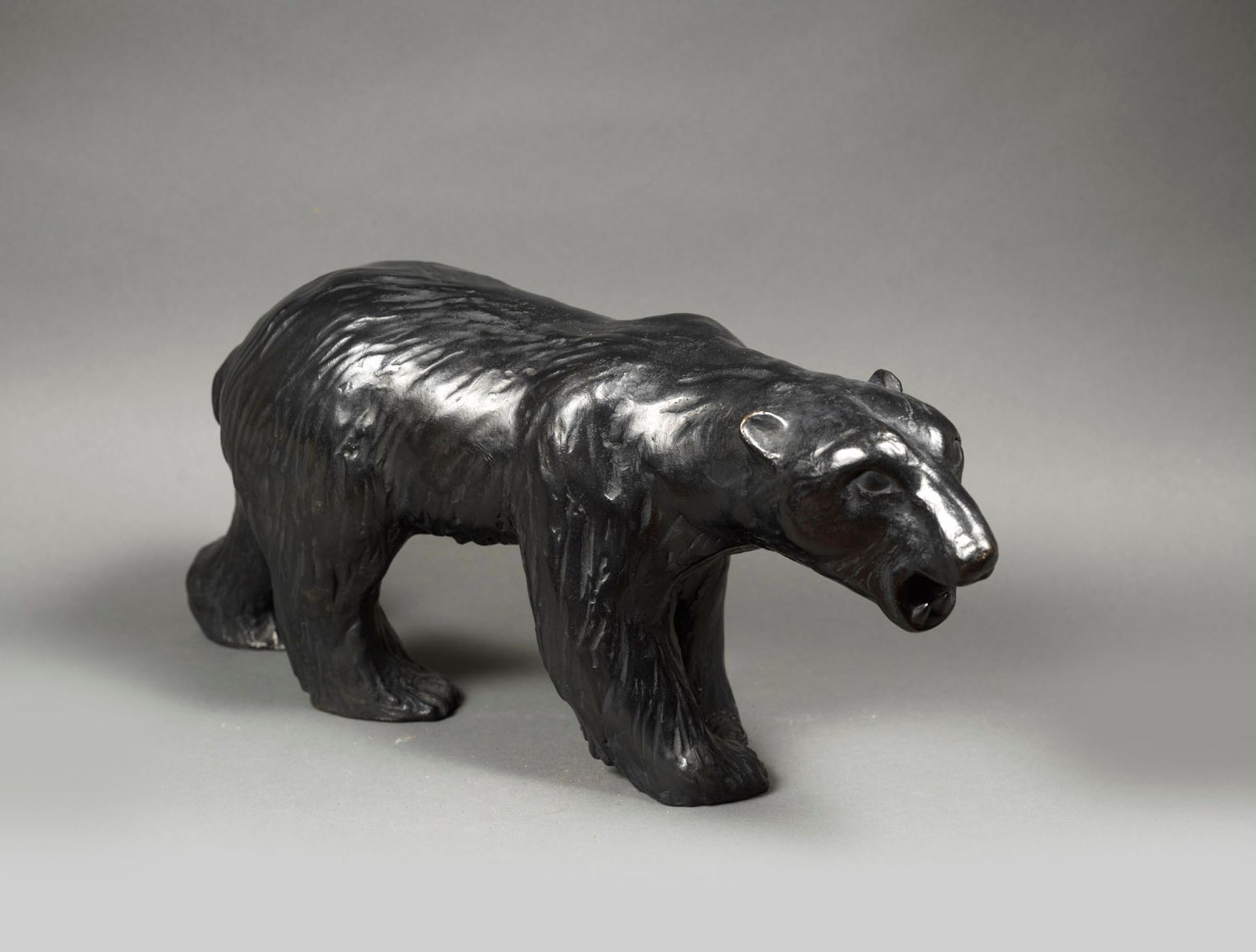 Jorge BORRAS Jorge BORRAS (1952) - Polar bear, 1998 - Bronze with black patina -&hellip;