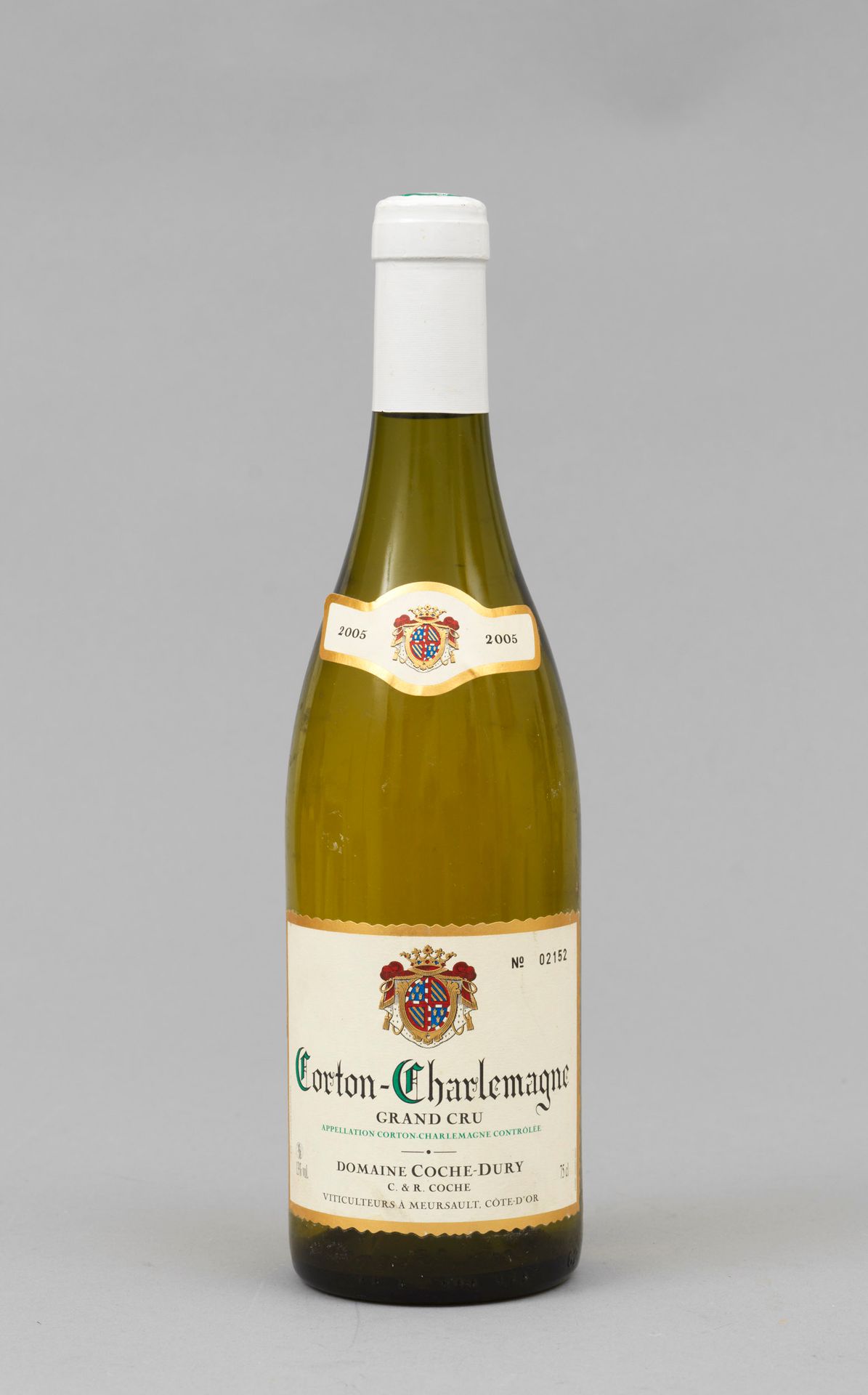 Vin Corton Charlemagne 1 bouteille Corton Charlemagne 2005 Coche Dury (étiquette&hellip;