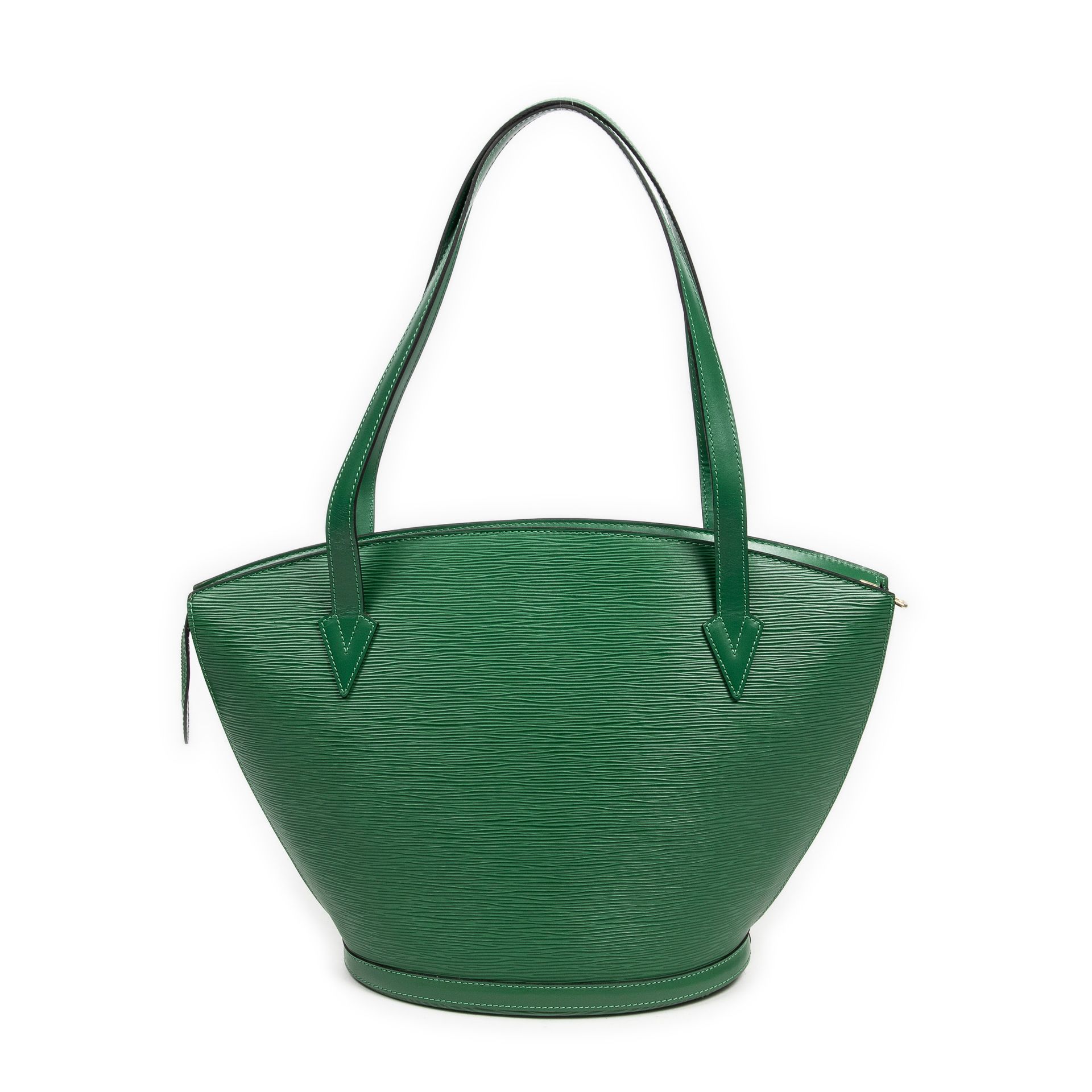 Louis Vuitton LOUIS VUITTON - Saint Jacques bag in green suede - Inside in green&hellip;