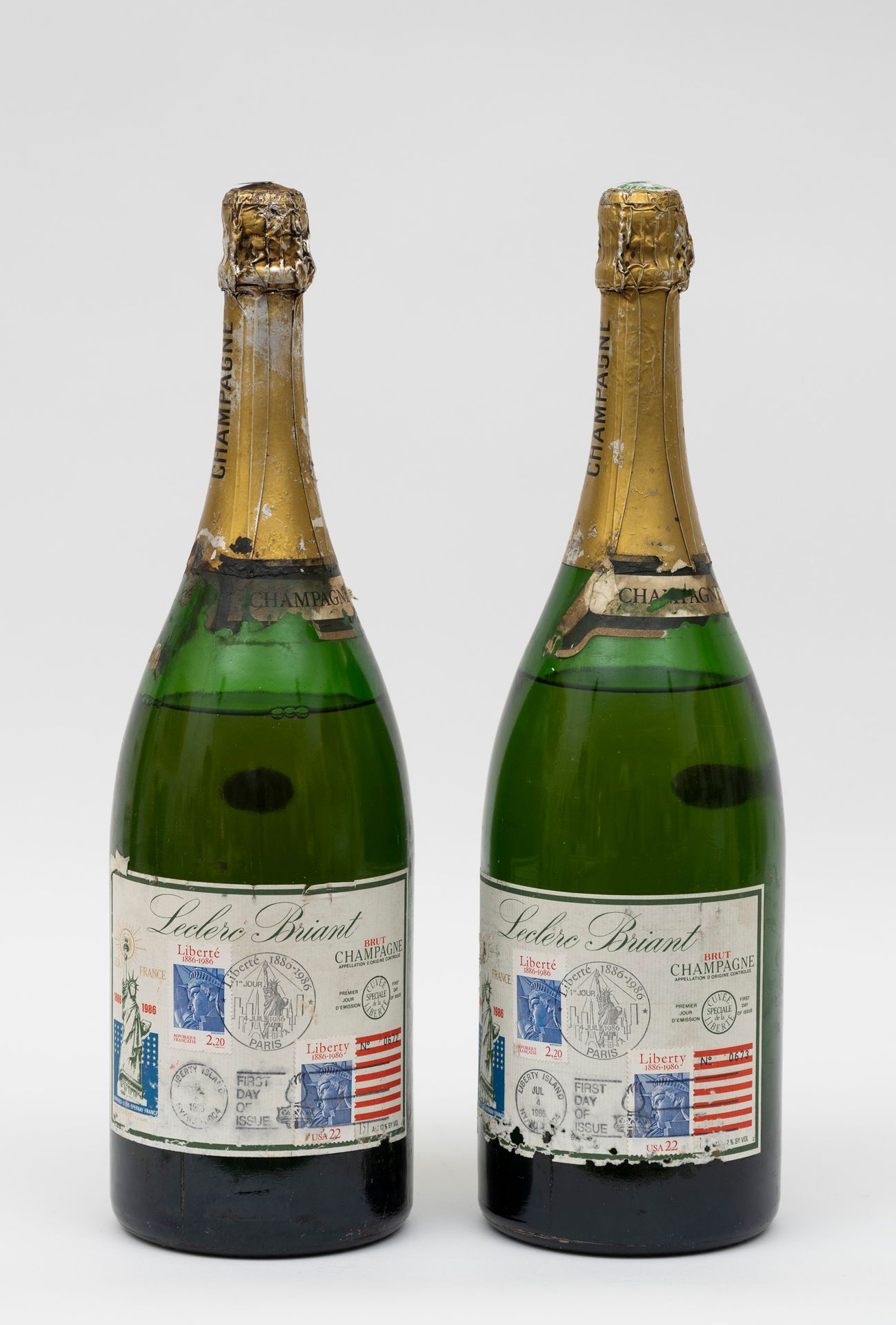 Champagne CHAMPAGNE - 2 magnums CHAMPAGNE « Cuvée spéciale de la liberté » Lecle&hellip;