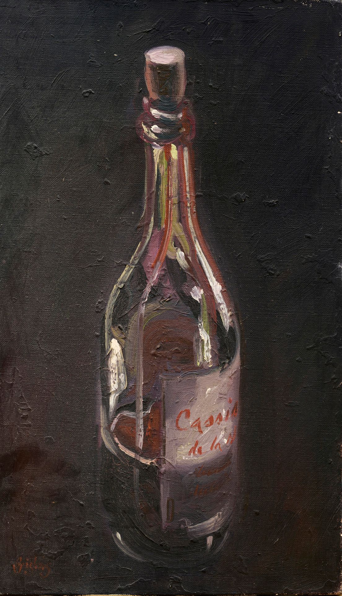 Patrice Brisbois Patrice BRISBOIS (1945) - 黑醋栗酒 - 布面油画 - 左下角有签名 - 背面有日期1977 - 46&hellip;