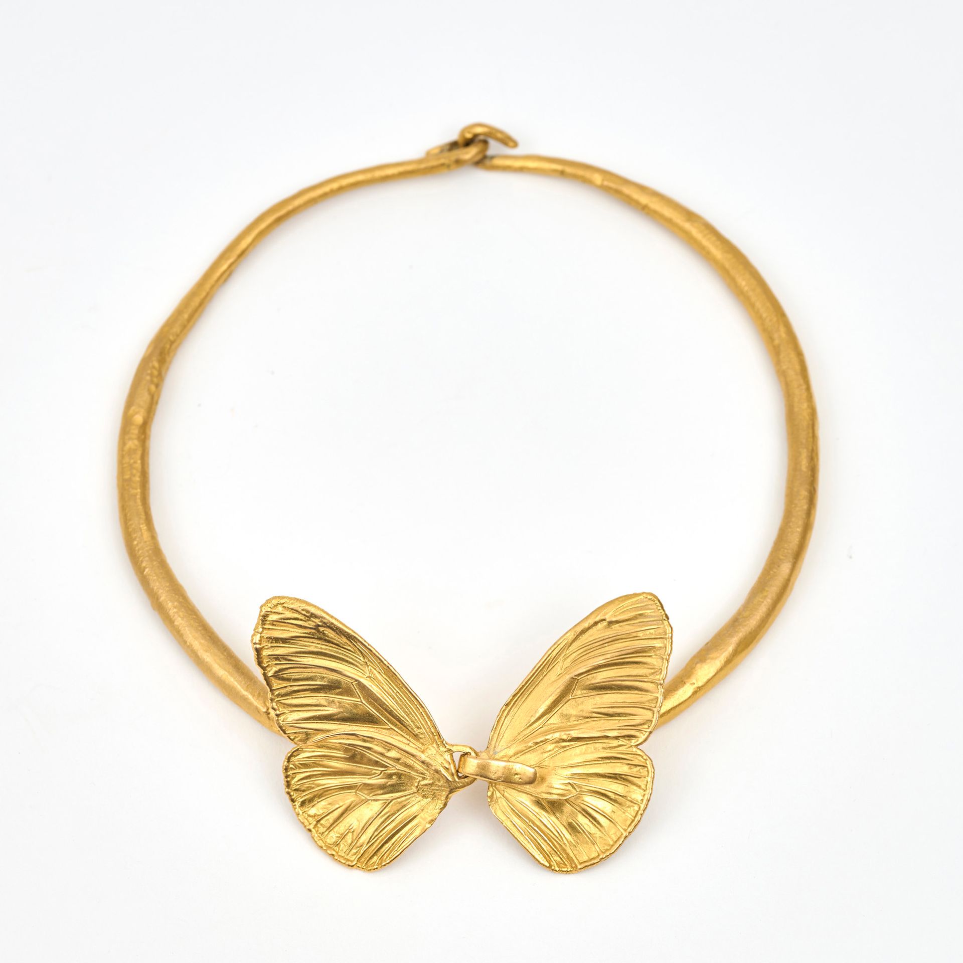 Claude LALANNE Claude LALANNE (1925-2019) - Collar torque "Papillon" en bronce d&hellip;