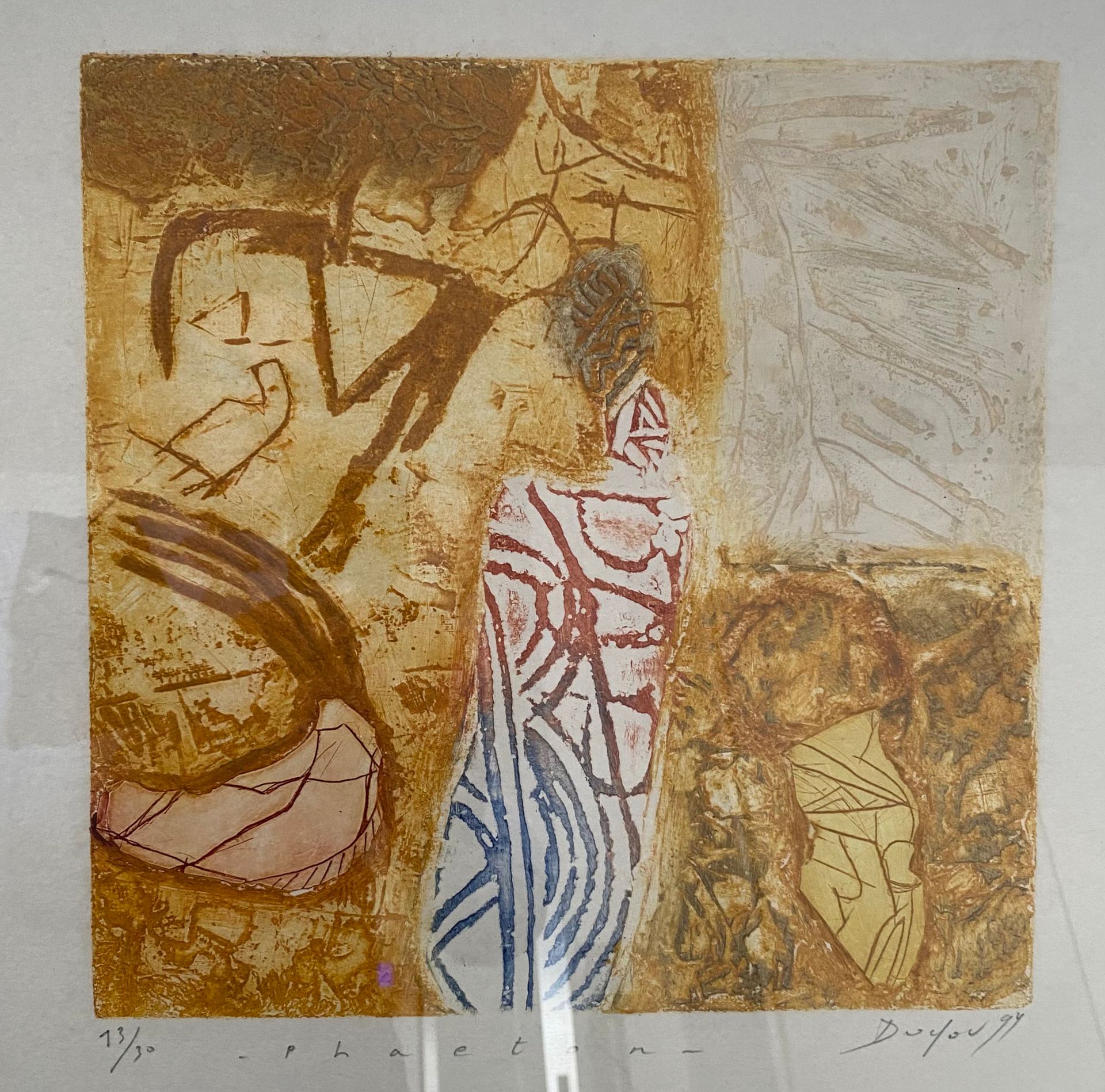 Duyou Phaeton - Sérigraphie numérotée 13/30- Signée- 50 x 50 cm