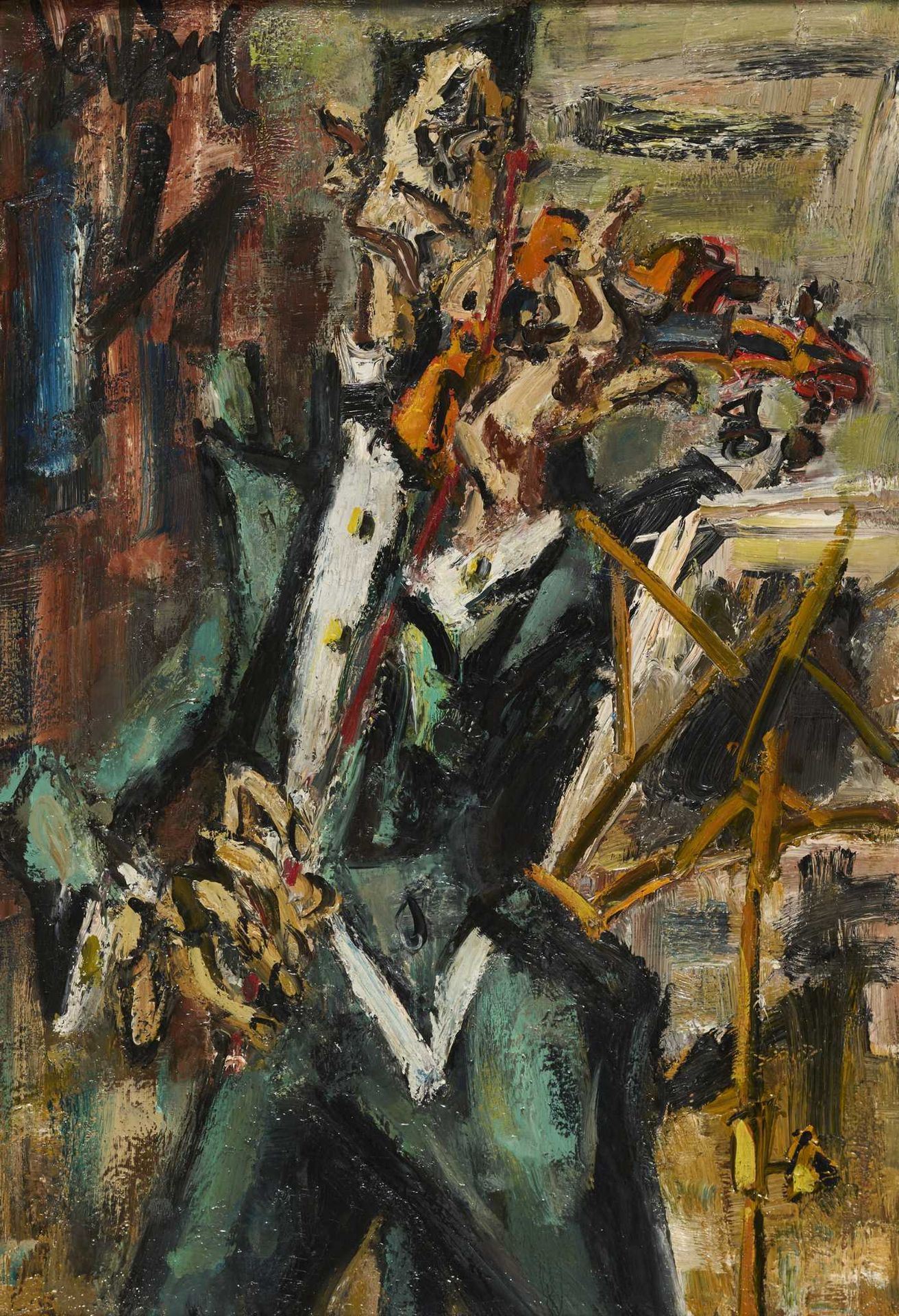 GEN PAUL GEN PAUL (1895-1975) - Le violoniste, 1938 - Huile sur toile signée en &hellip;