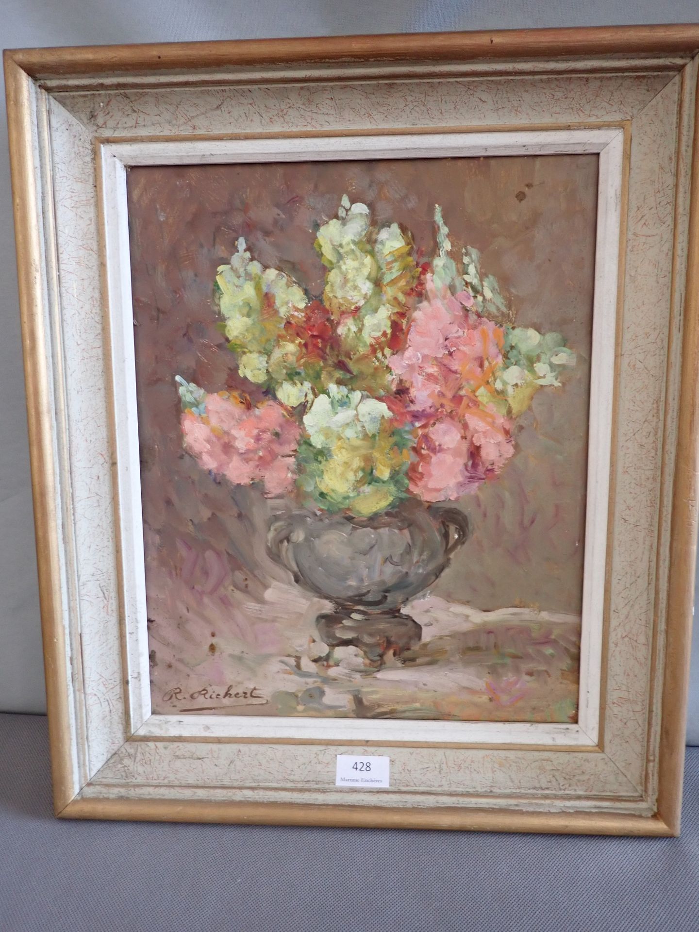 Null RAYMONDE RICHERT Still life with bouquet, SBG, 41x33 cm