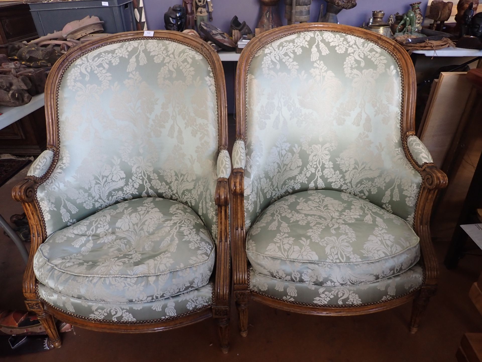 Null Pair of bergères Louis XVI period