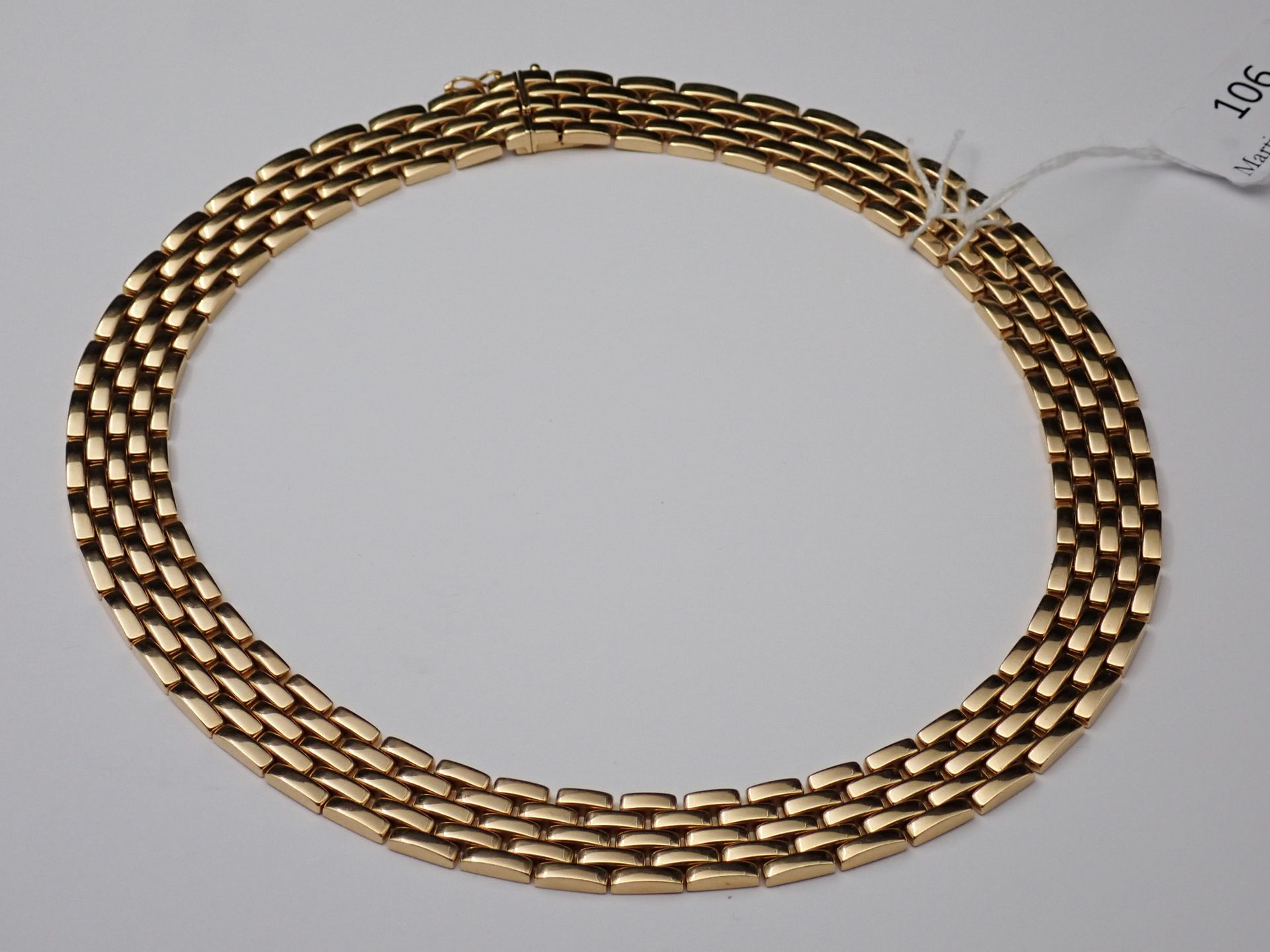 Null 贝努瓦-德-戈尔斯基（BENOIT DE GORSKI）重要铰接式链节项链，金质，2 个链节相连，总重 127.7 克，长约 45 厘米（2 个元素的&hellip;