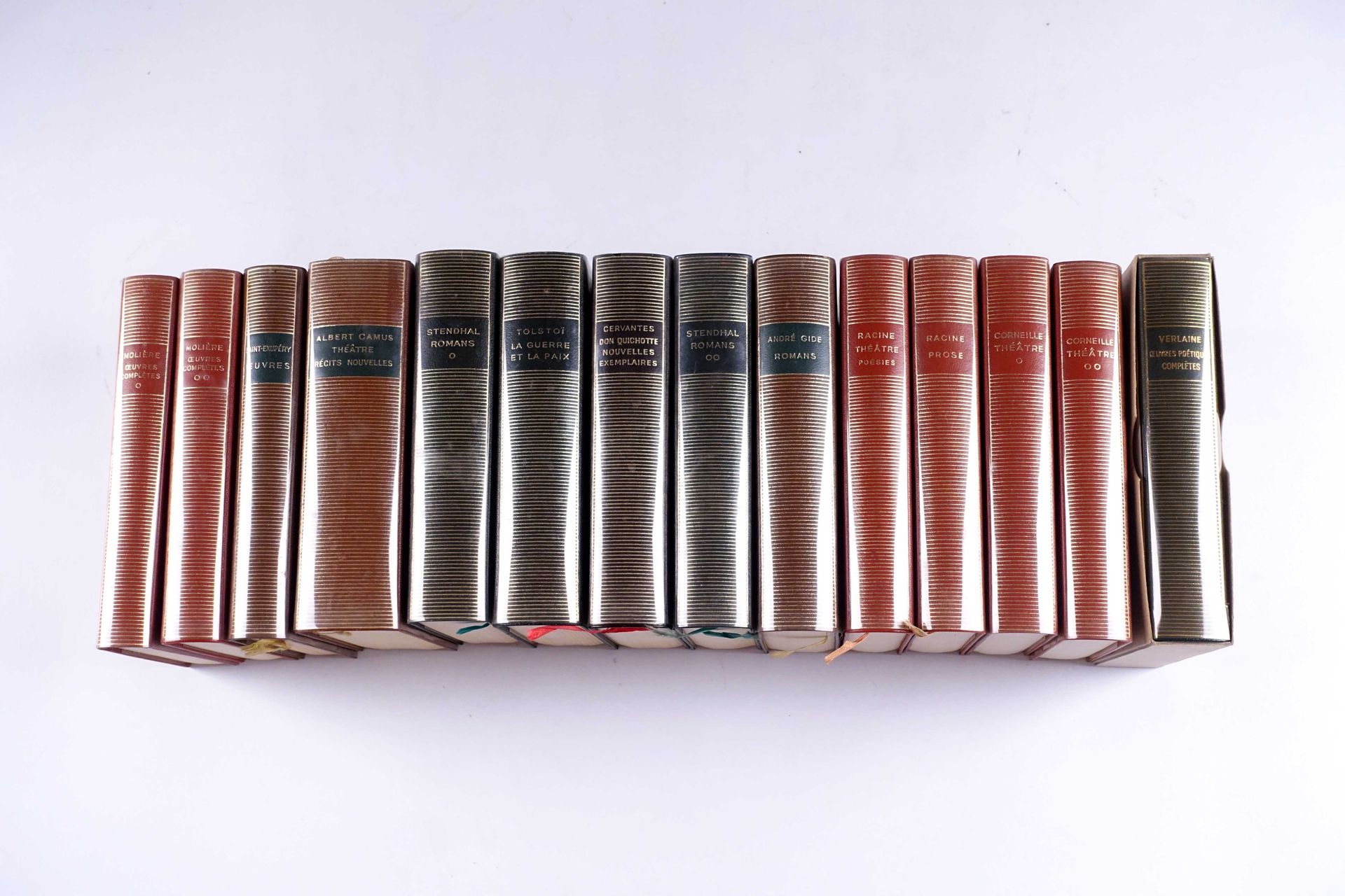 N. R. F. Bibliothèque de la Pléiade, Camus, Corneille, Stendhal, Molière, Tolsto&hellip;