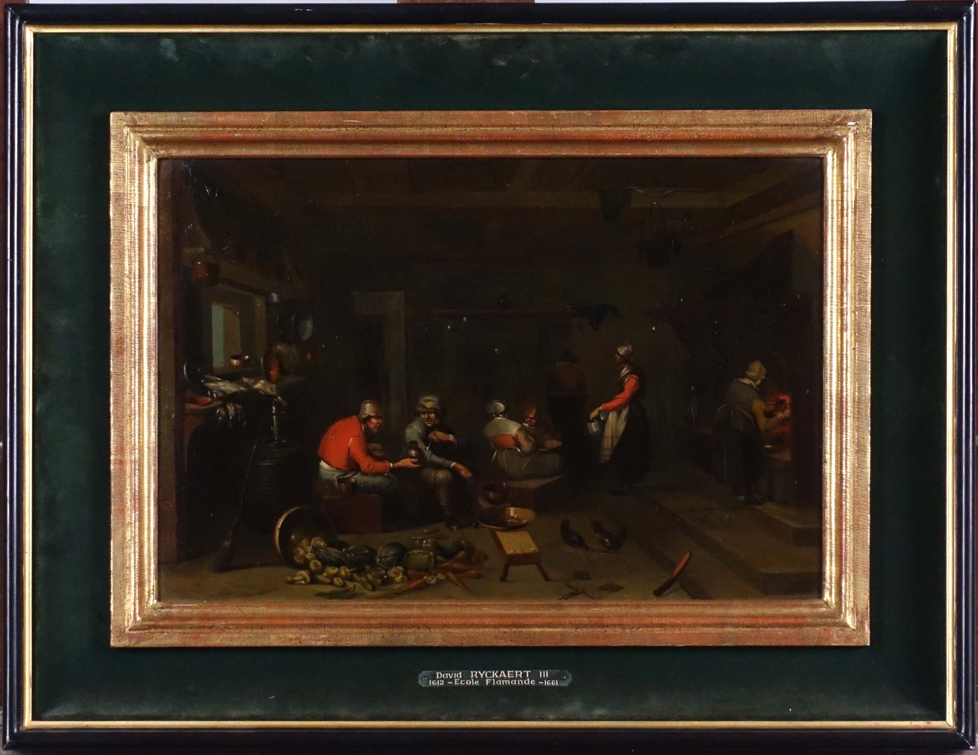 F. L. T Interior of an Inn. Oil on copper monogrammed in the lower middle. Size &hellip;