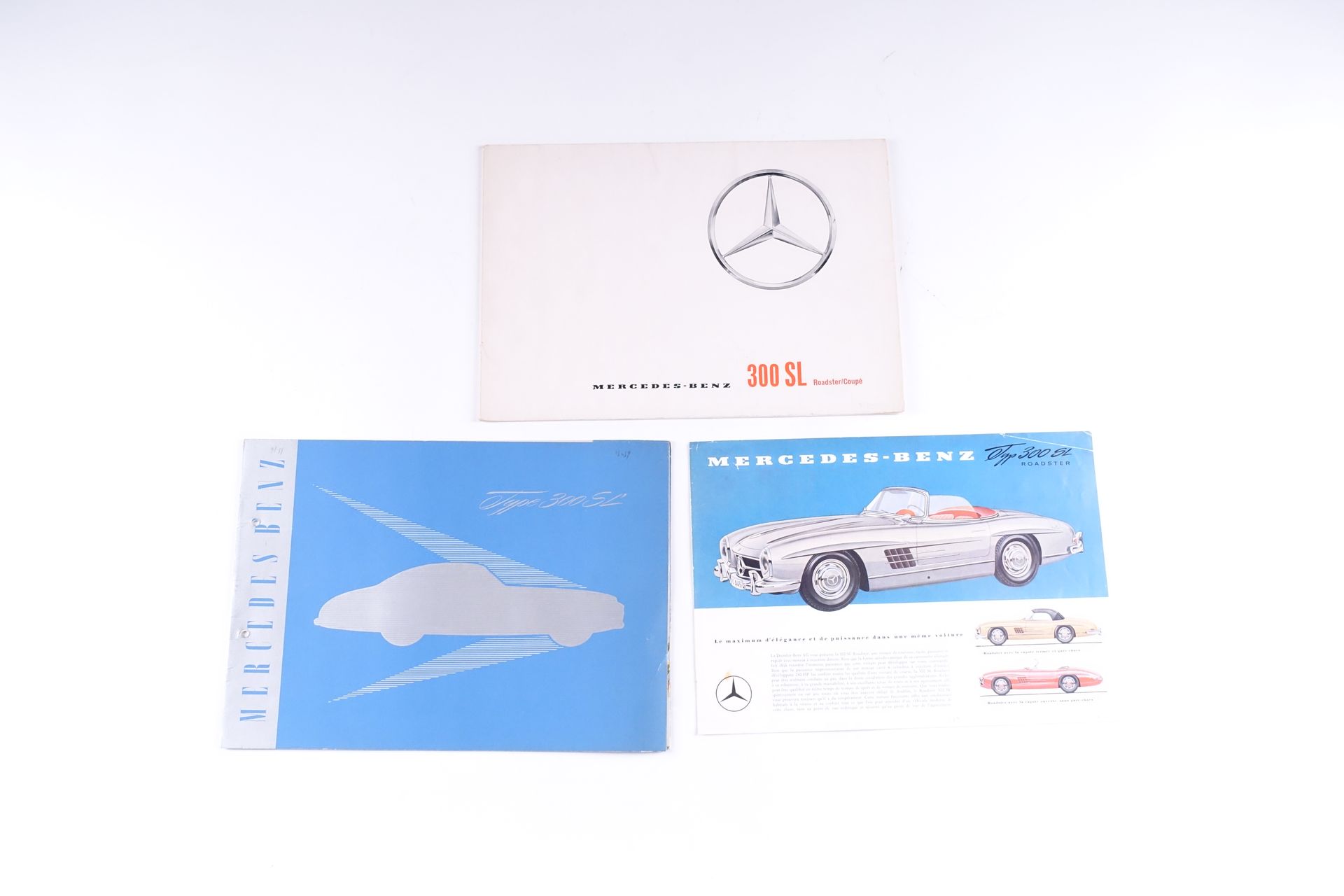 Mercedes 300 SL Roadster. Catalogue illustré en langue française. Seize pages. M&hellip;