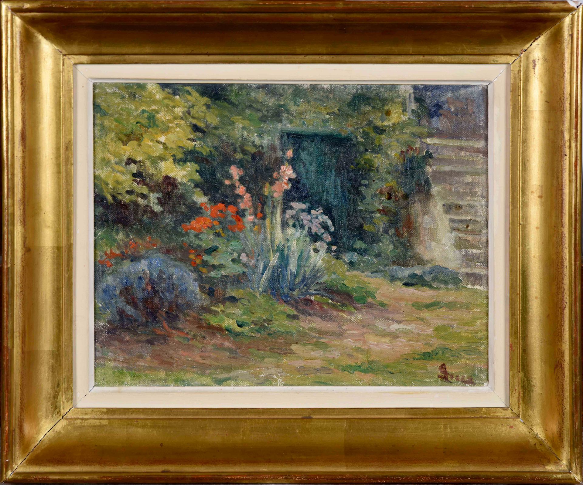 Maximilien Luce (1858-1941). Le jardin de Rolleboise, daté 1930. Huile sur toile&hellip;