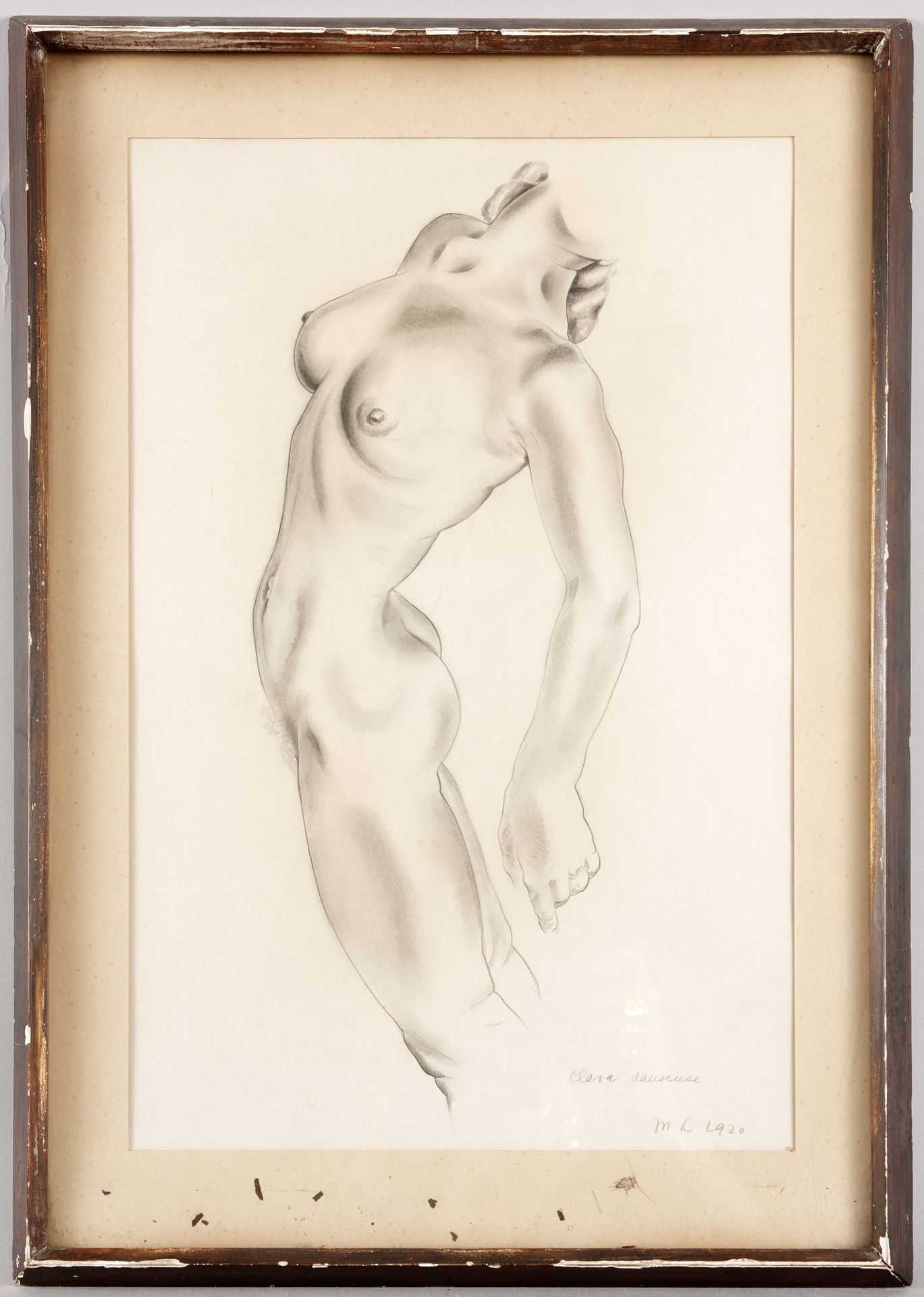 Null Mariette LYDIS (1894-1970) - Clara danseuse - Crayon et estompe sur papier &hellip;