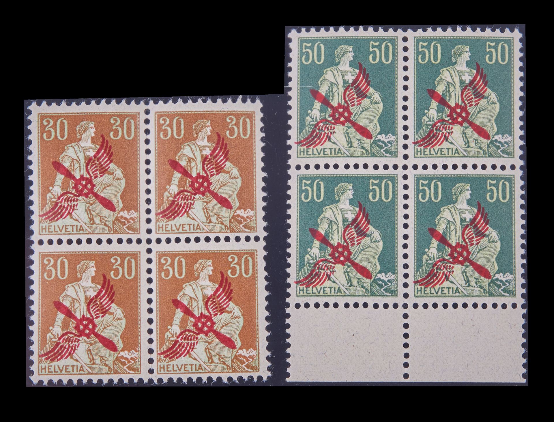 Null SUISSE Emissions 1905/1938 : Très bel ensemble de timbres neufs provenant d&hellip;