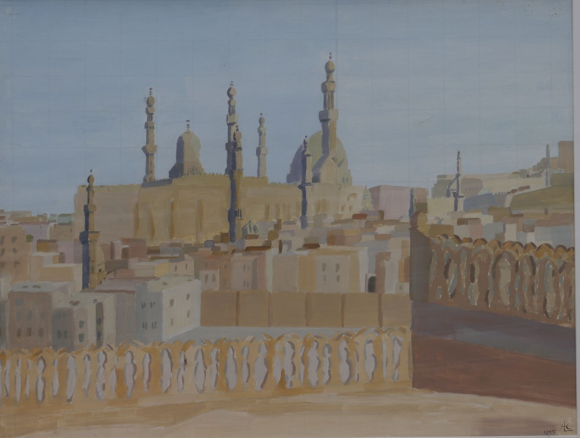 Null André CORBIERE (1927-1993). View of the Basilica of Saint Sophie in Istanbu&hellip;