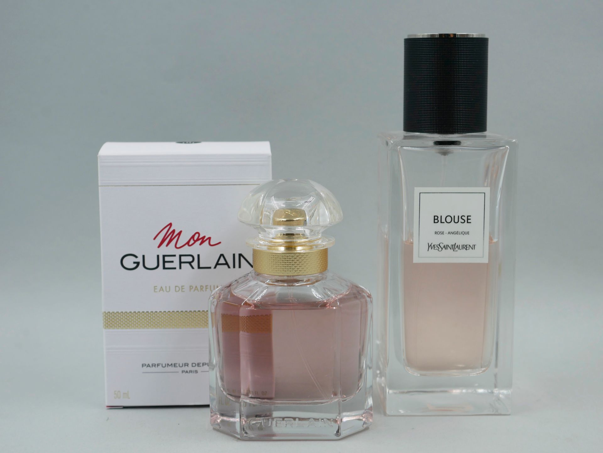 Null Set aus zwei Parfümflaschen : 

- GUERLAIN - "Mon Guerlain" - 50 mL - Brand&hellip;