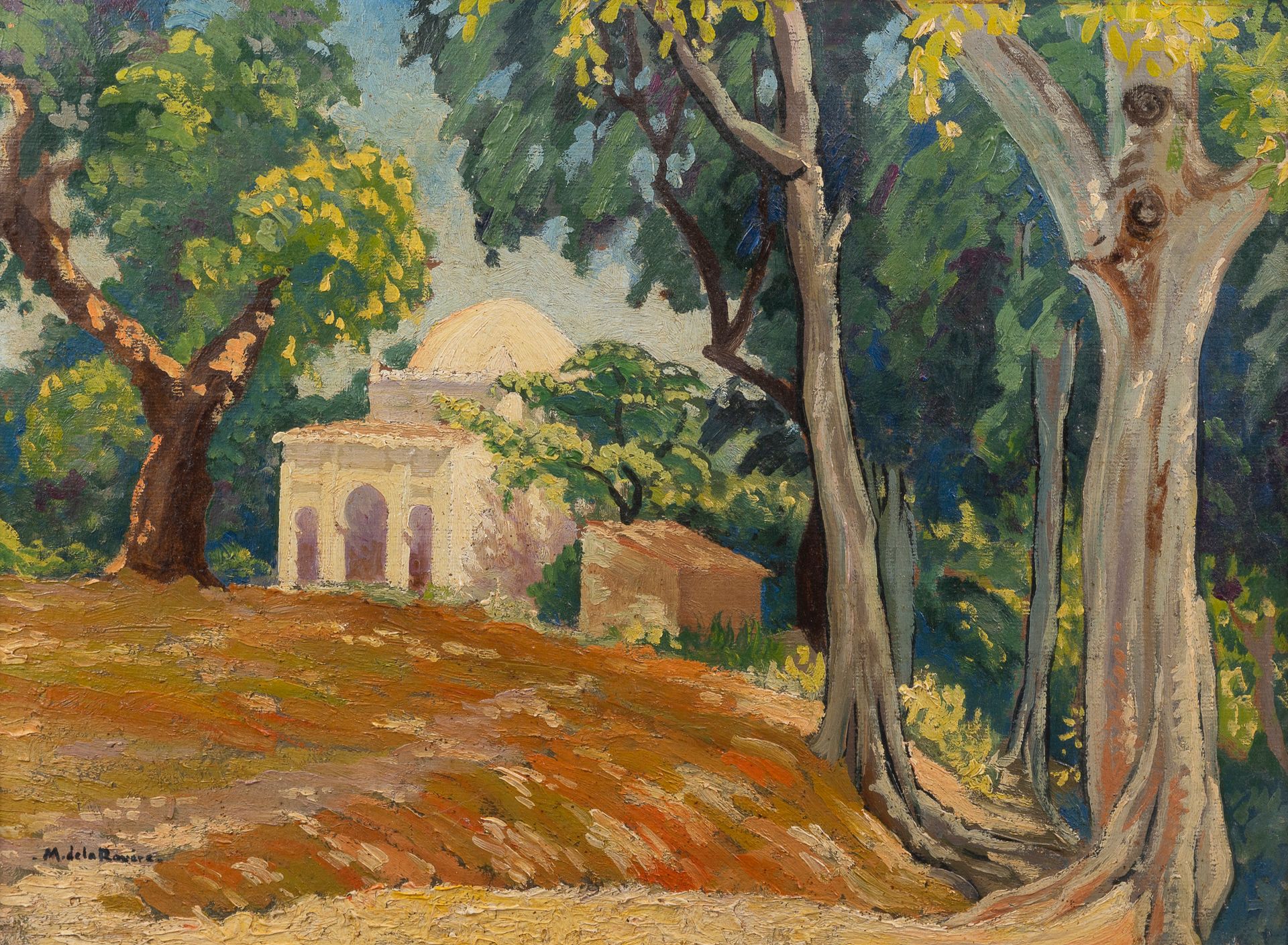 Null M. DE LA ROUERE (1905-1939)

Jardin oriental et casbah, 

Huile sur carton,&hellip;