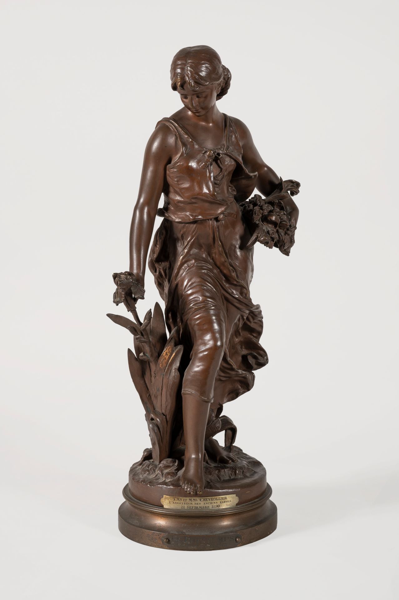 Null Hippolyte MOREAU (1832-1926)
Le Printemps
Sculpture en bronze à patine roug&hellip;