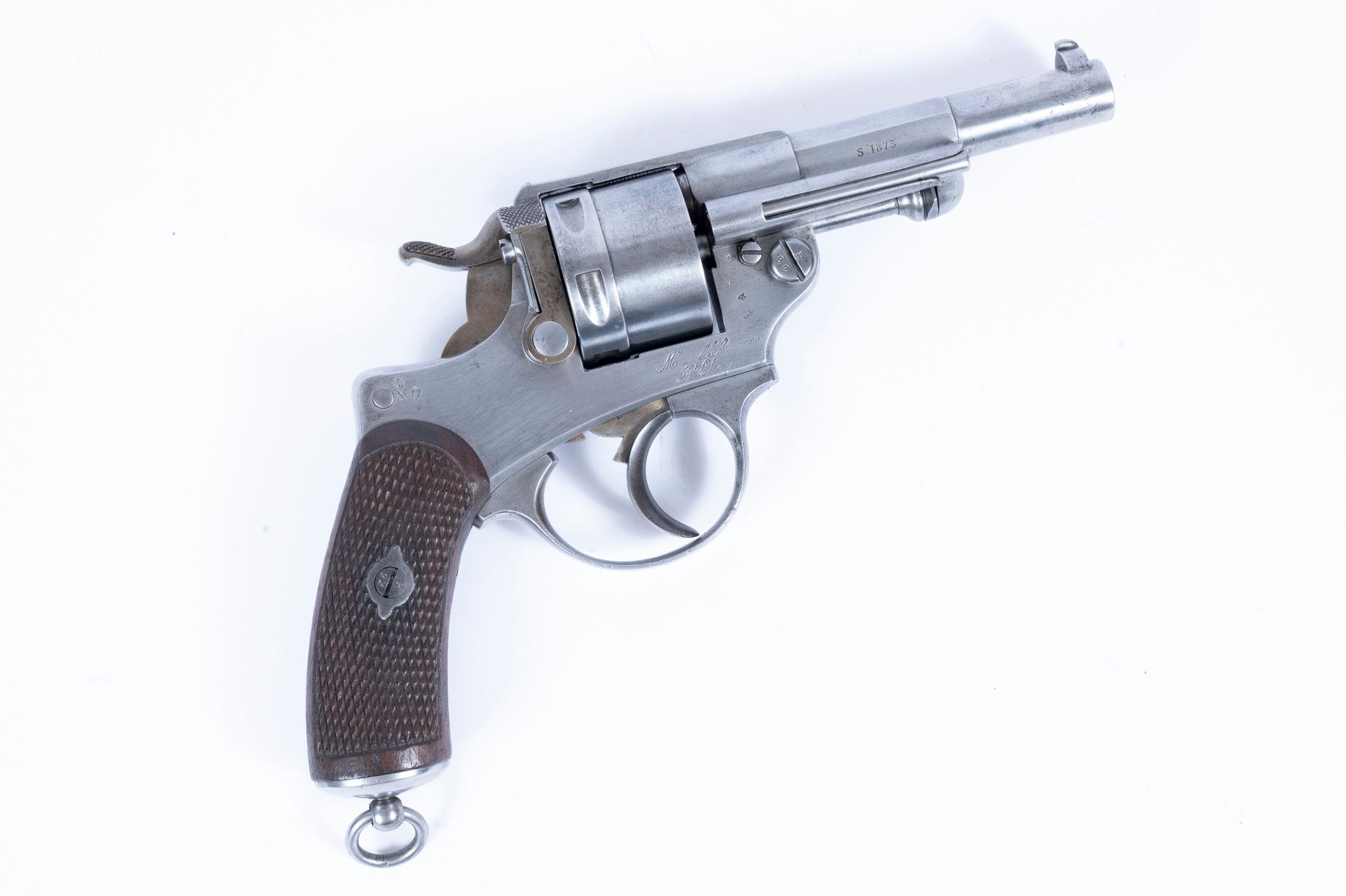 Null Revolver d'ordinanza modello 1873 S 1875, sei colpi, calibro 11 mm/73.
Cann&hellip;