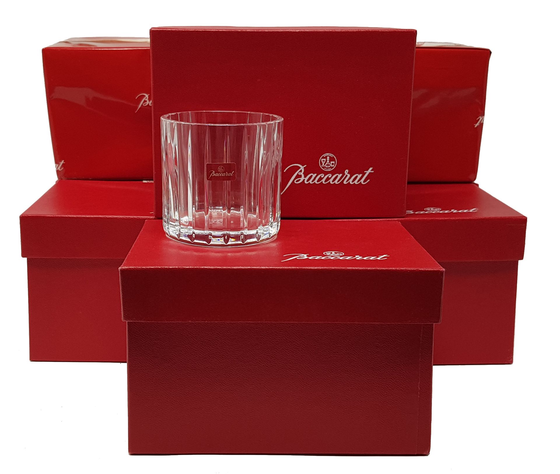 BACCARAT 
Glasses (8) crystal Harmony model H. 6,5 cm, seal, boxes



DELIVERY O&hellip;