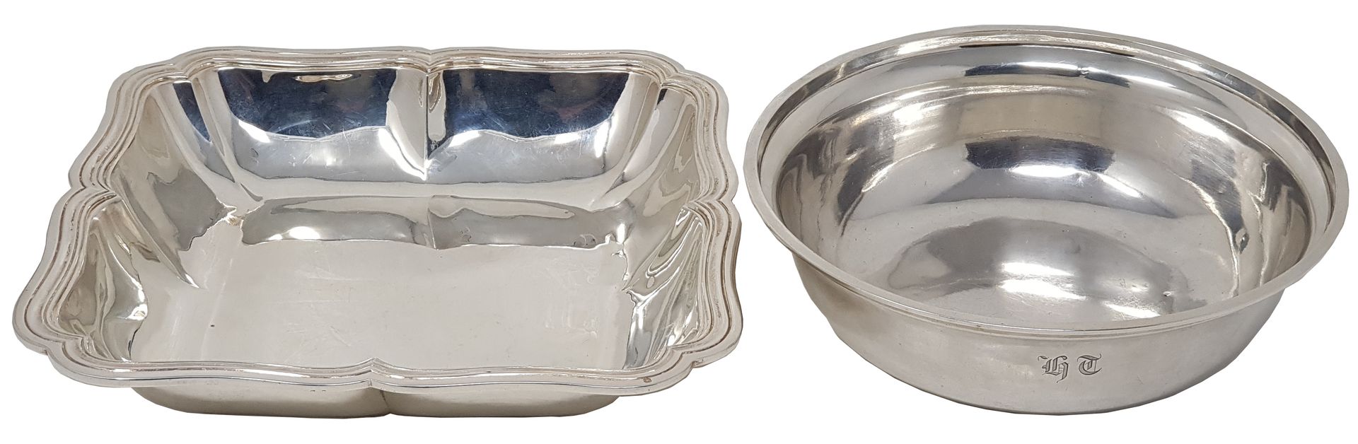 TETARD FRERES 
Silver bowl, mouldings of filets contours, Minerve and goldsmith'&hellip;