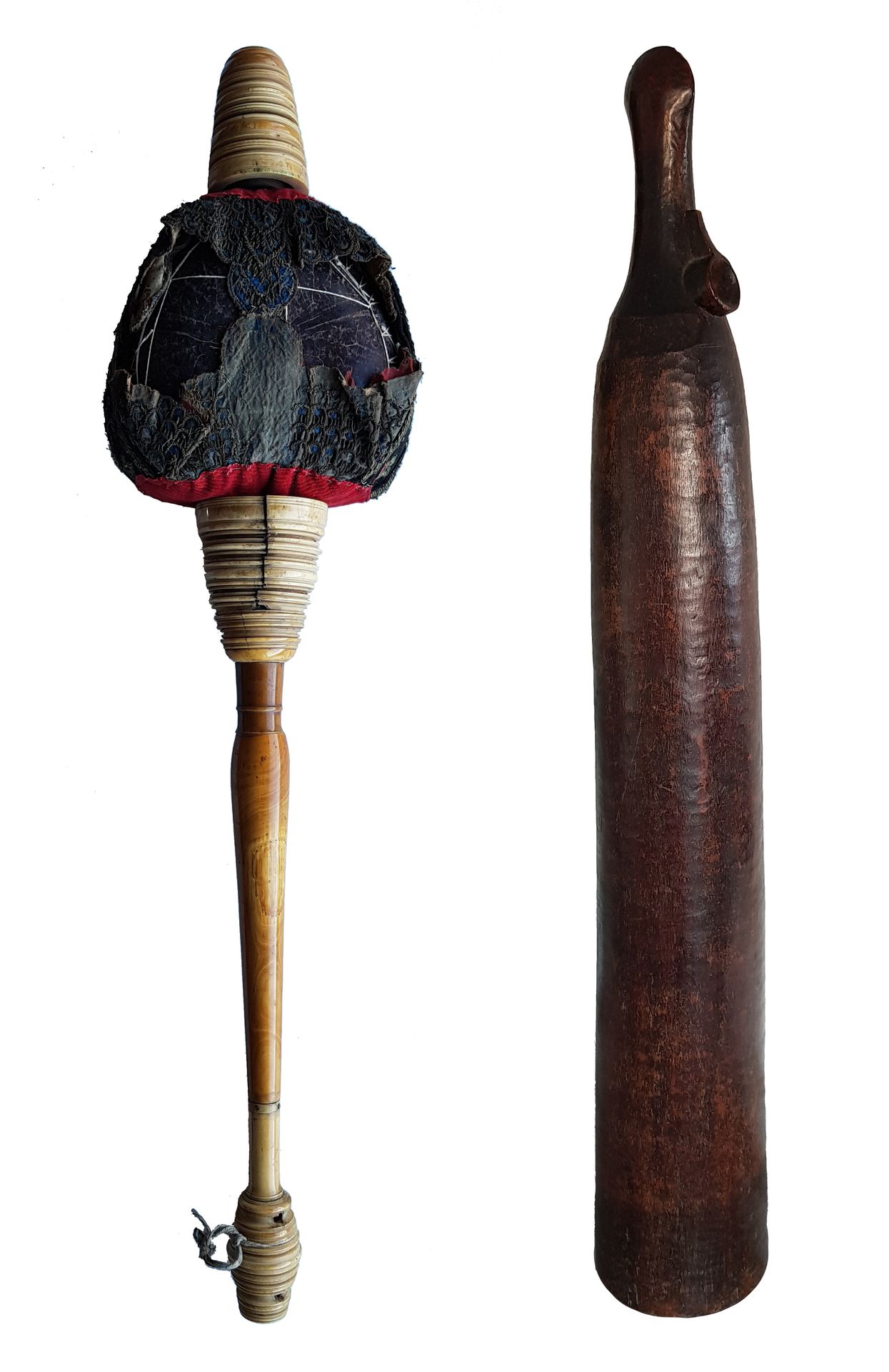 BAMBARA – MALI 
Trompe d'appel, bois à patine brune, H : 94 cm.



On y joint un&hellip;