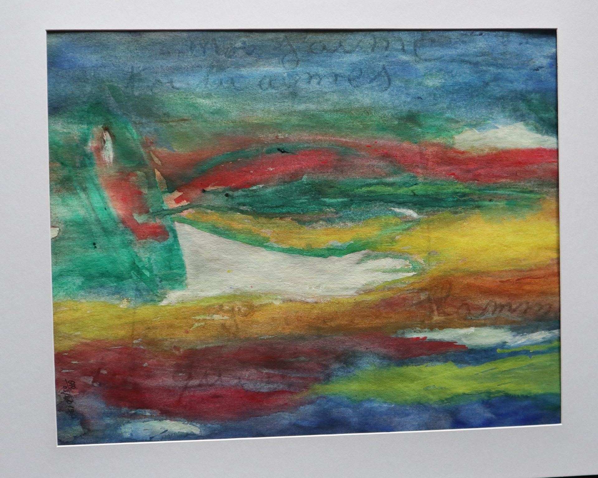 OAR "La mer liberté" Aquarelle 50 x 70 cm signée de 2019. 
 
Frais de transport &hellip;