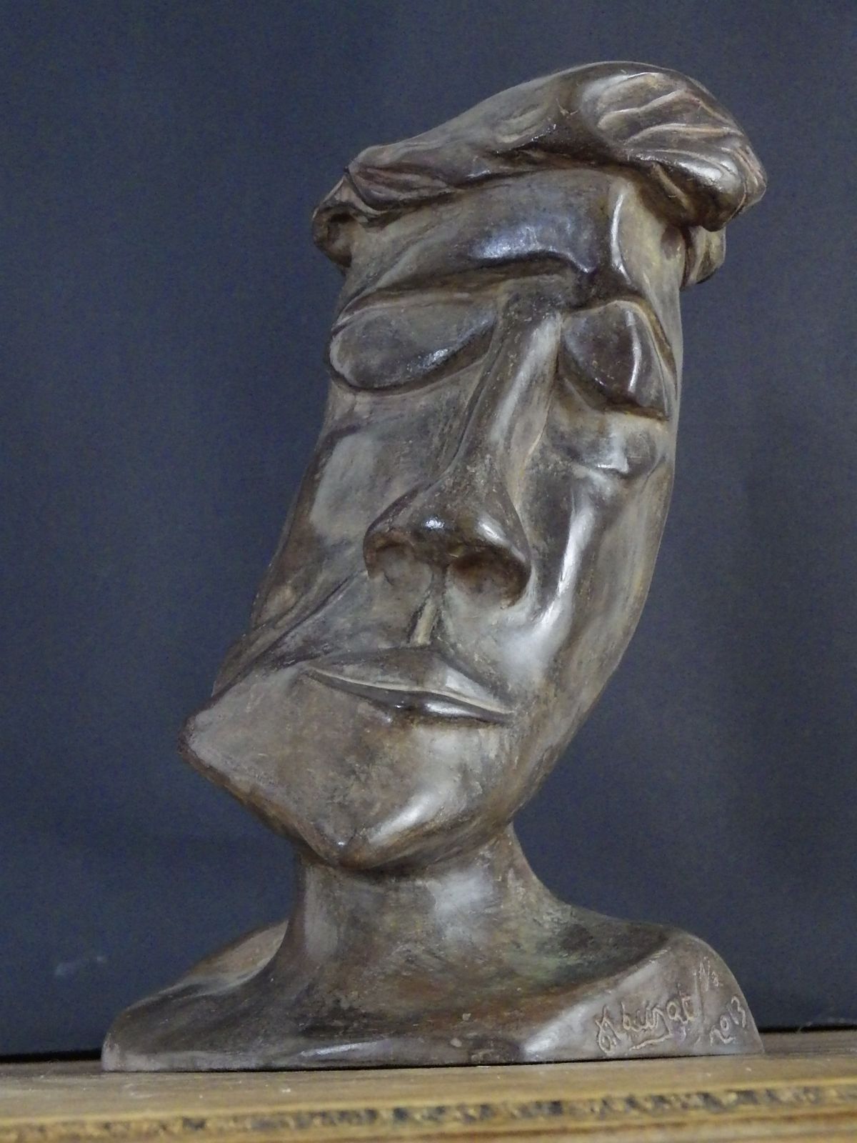 MAUZAT Marc "Eclin" Sculpture en bronze patiné H : 23 cm L : 12 cm Largeur : 16 &hellip;