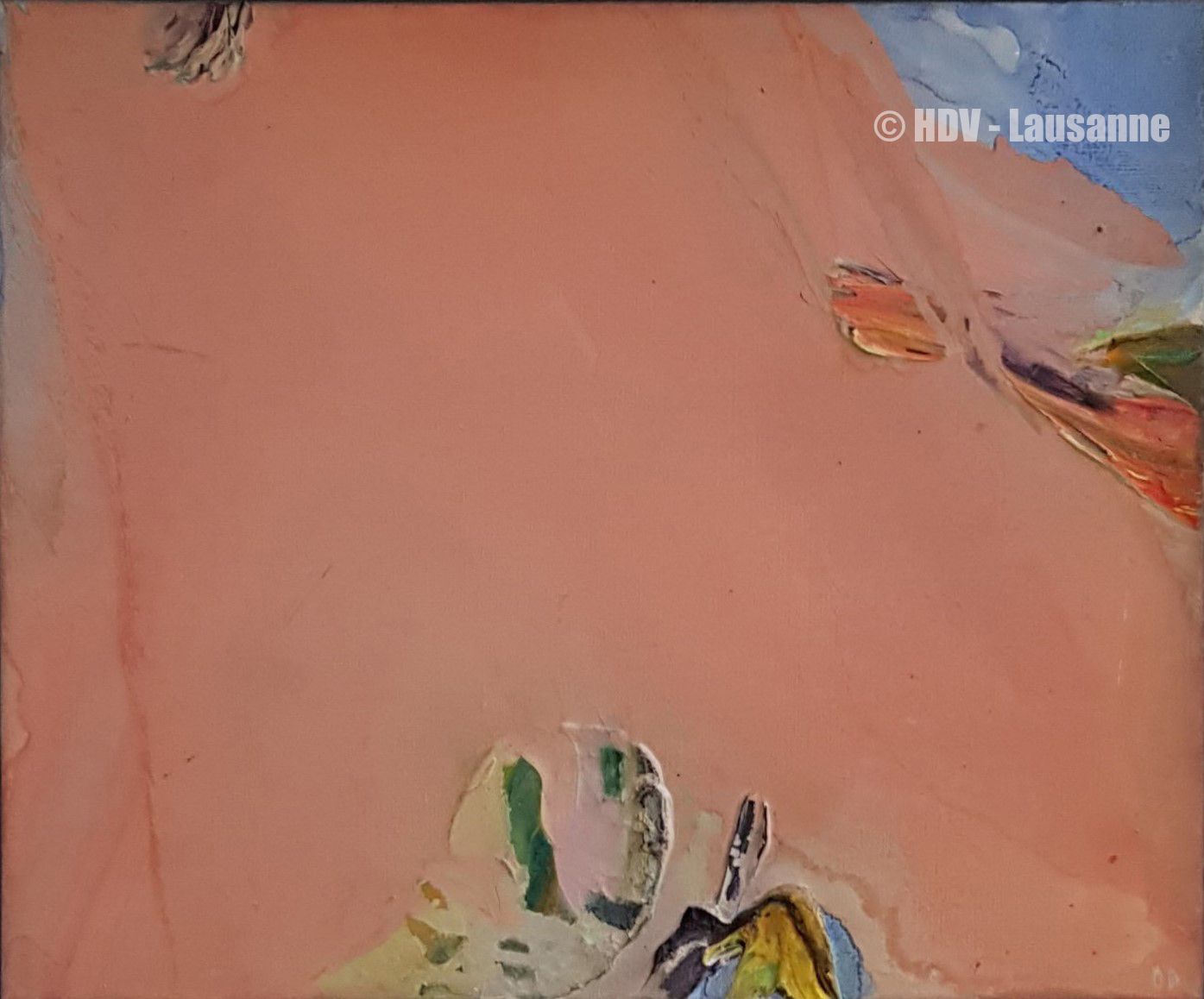 Olivier DEBRE (1920-1999) 
" Tenerif ocre rose 71" Huile sur toile de 1971, 46 x&hellip;