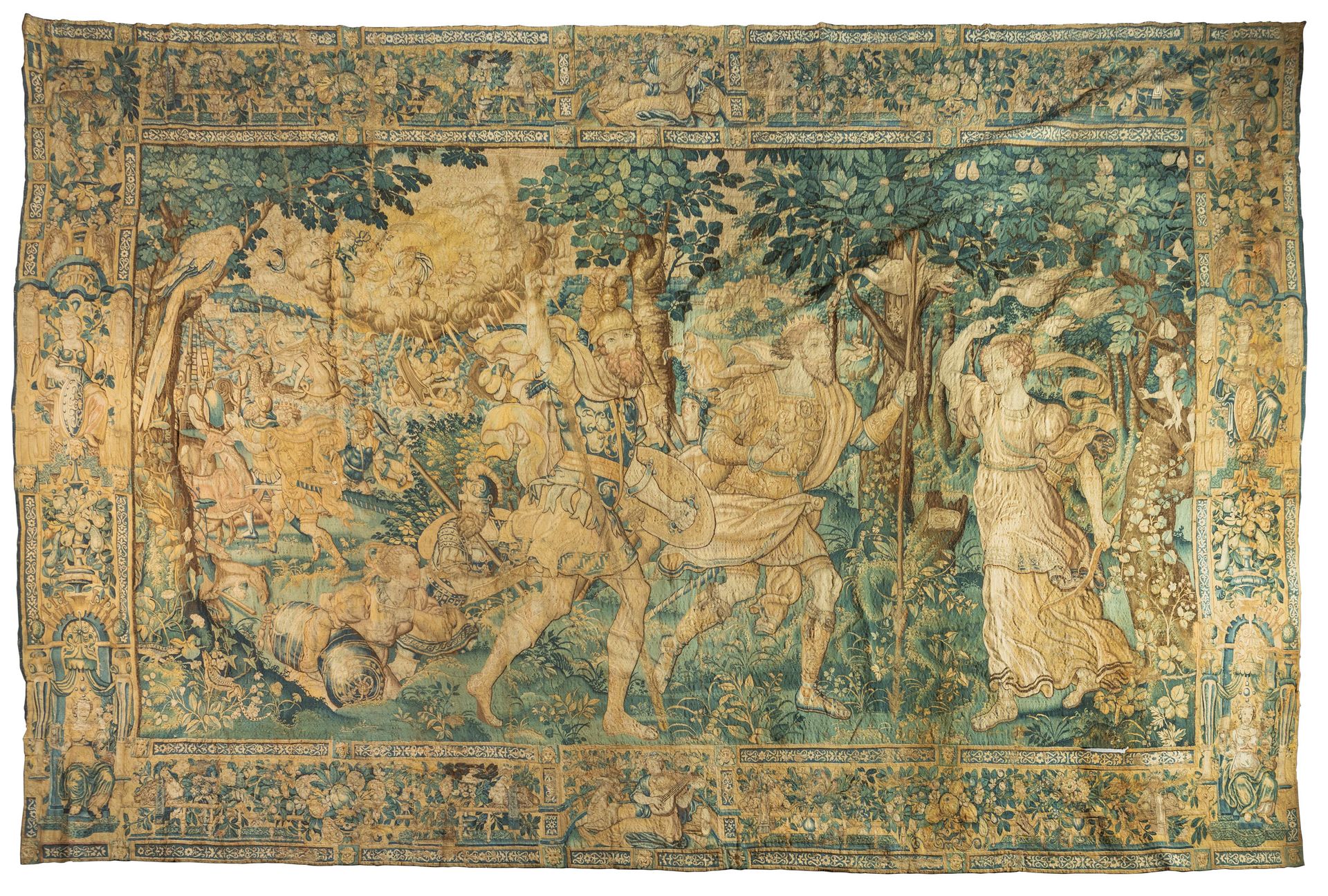 Tapisserie. Flandres. Ca. 1575. Tapestry. Flanders. C. 1575.


Wool and silk.


&hellip;