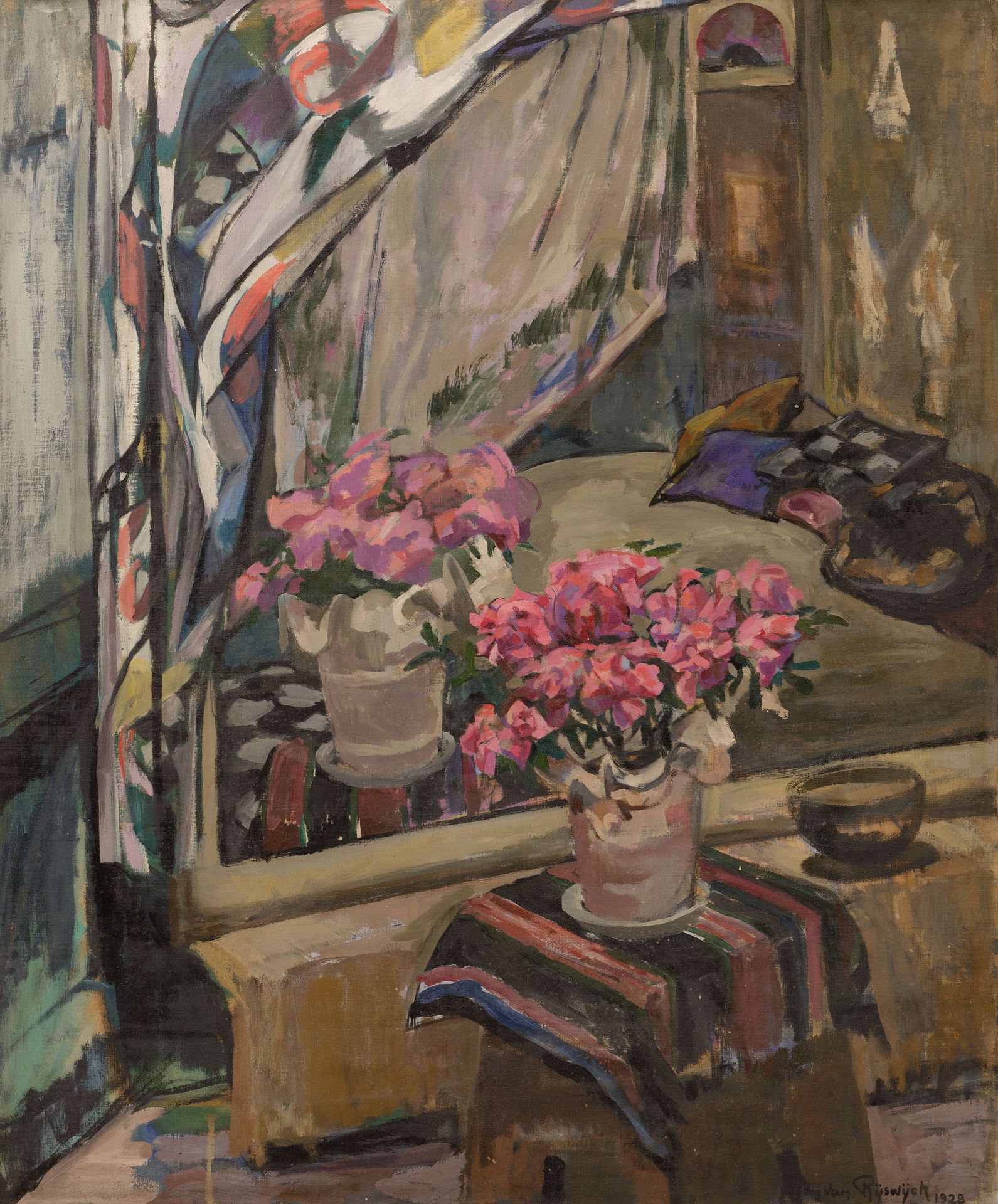 JAN VAN RIJSWIJCK (1892-1953) Fleurs dans un vase, 1928.


Toile. Signée et daté&hellip;