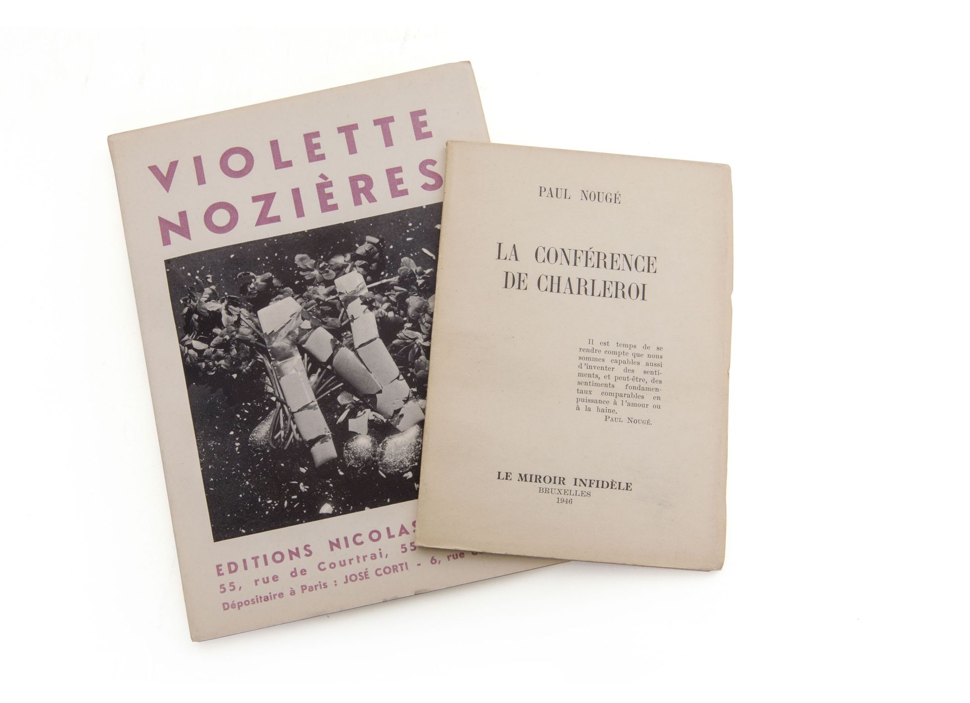 (surréalisme) Violette Nozières. Bruxelles, Nicolas Flamel, 1933. In-8°. 41 pp.N&hellip;