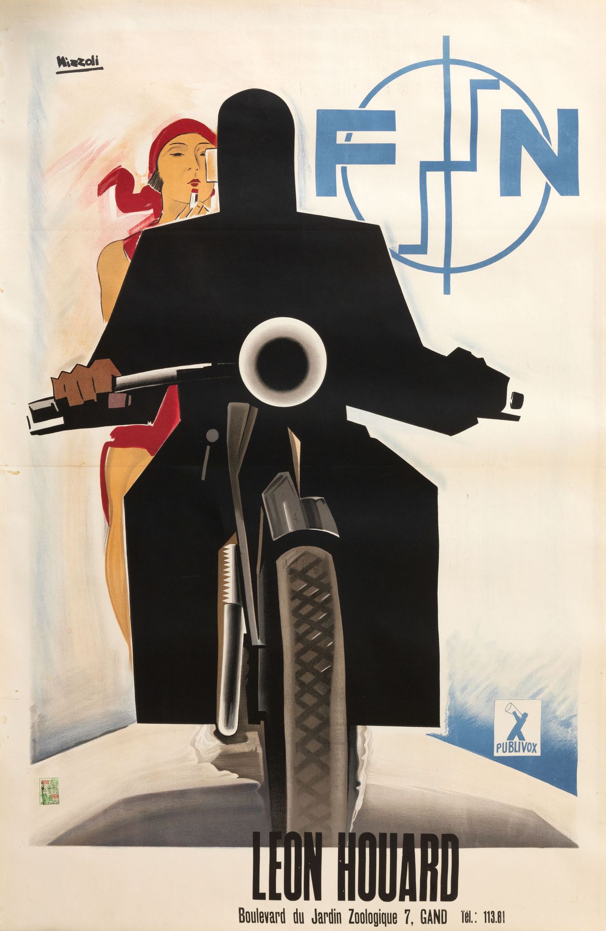 MARCELLO NIZZOLI (1887-1960) FN" (Fabrique Nationale), 1925.


Poster. Litografi&hellip;