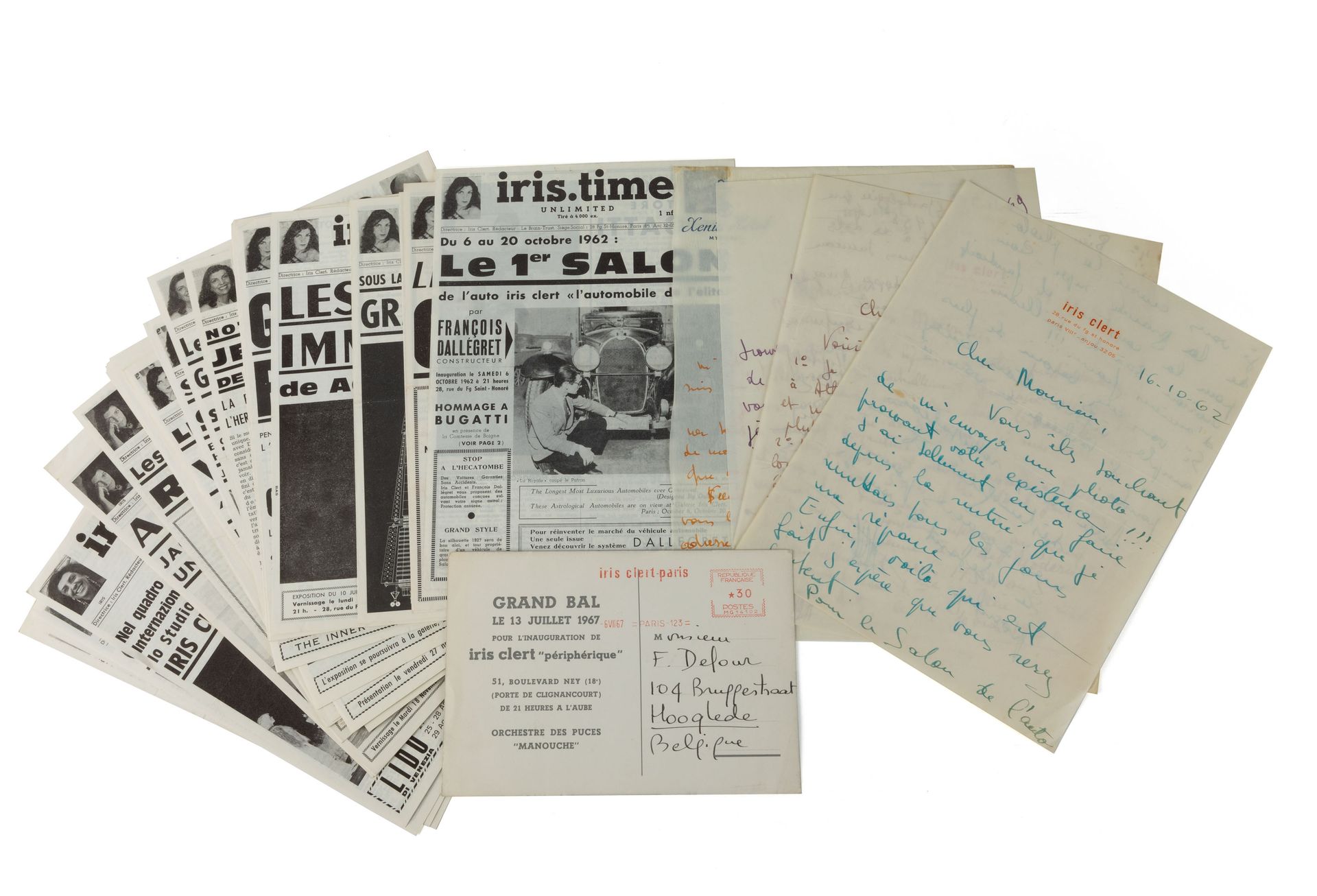 (Iris Clert) 'Iris. Time'. Journal, 39 numéros, octobre 1967-avril 1975. Collect&hellip;