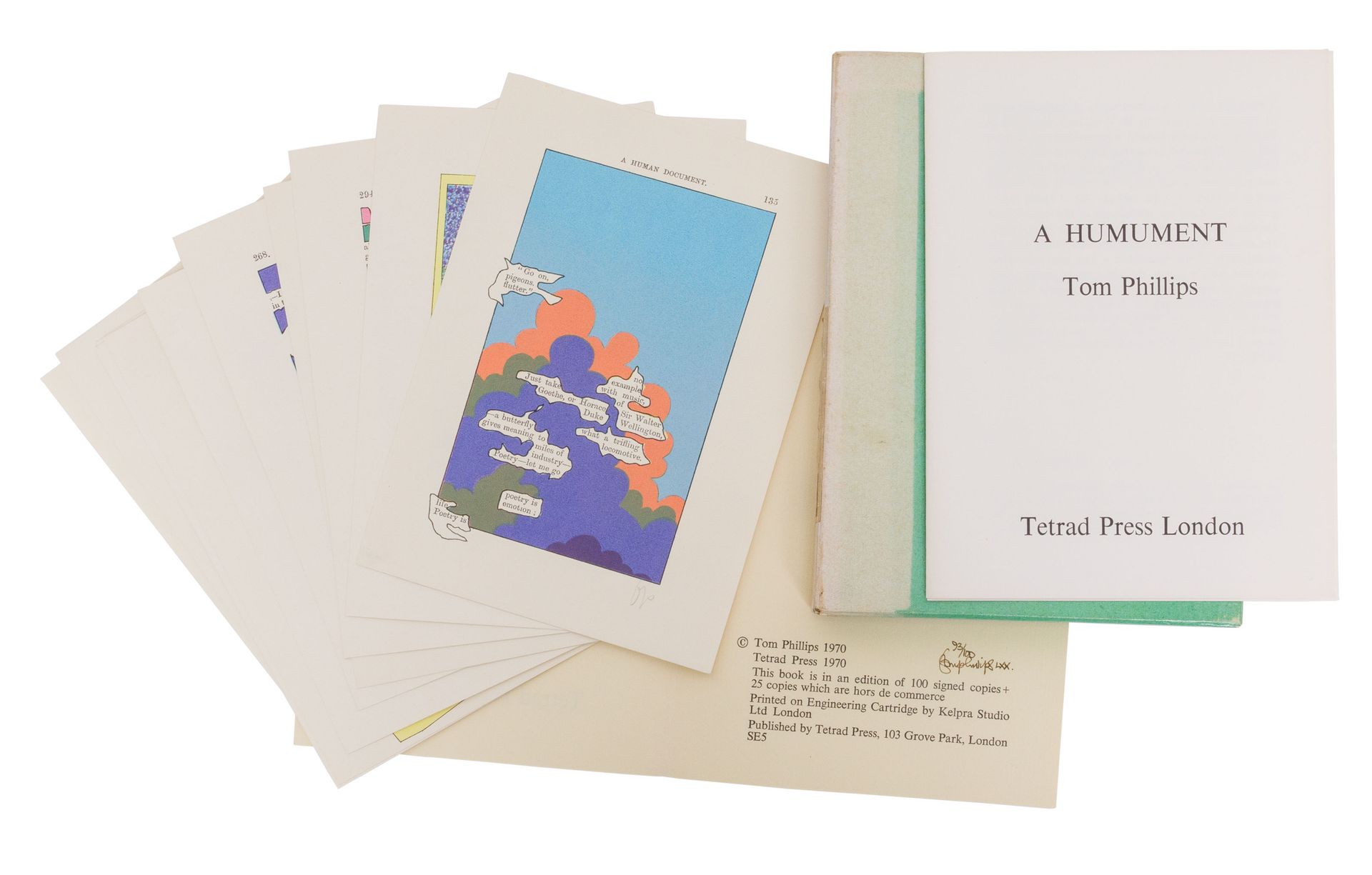 (livre d'artiste) Tom Phillips, A Humument. Londres, Tetrad Press, 1970. Un des &hellip;