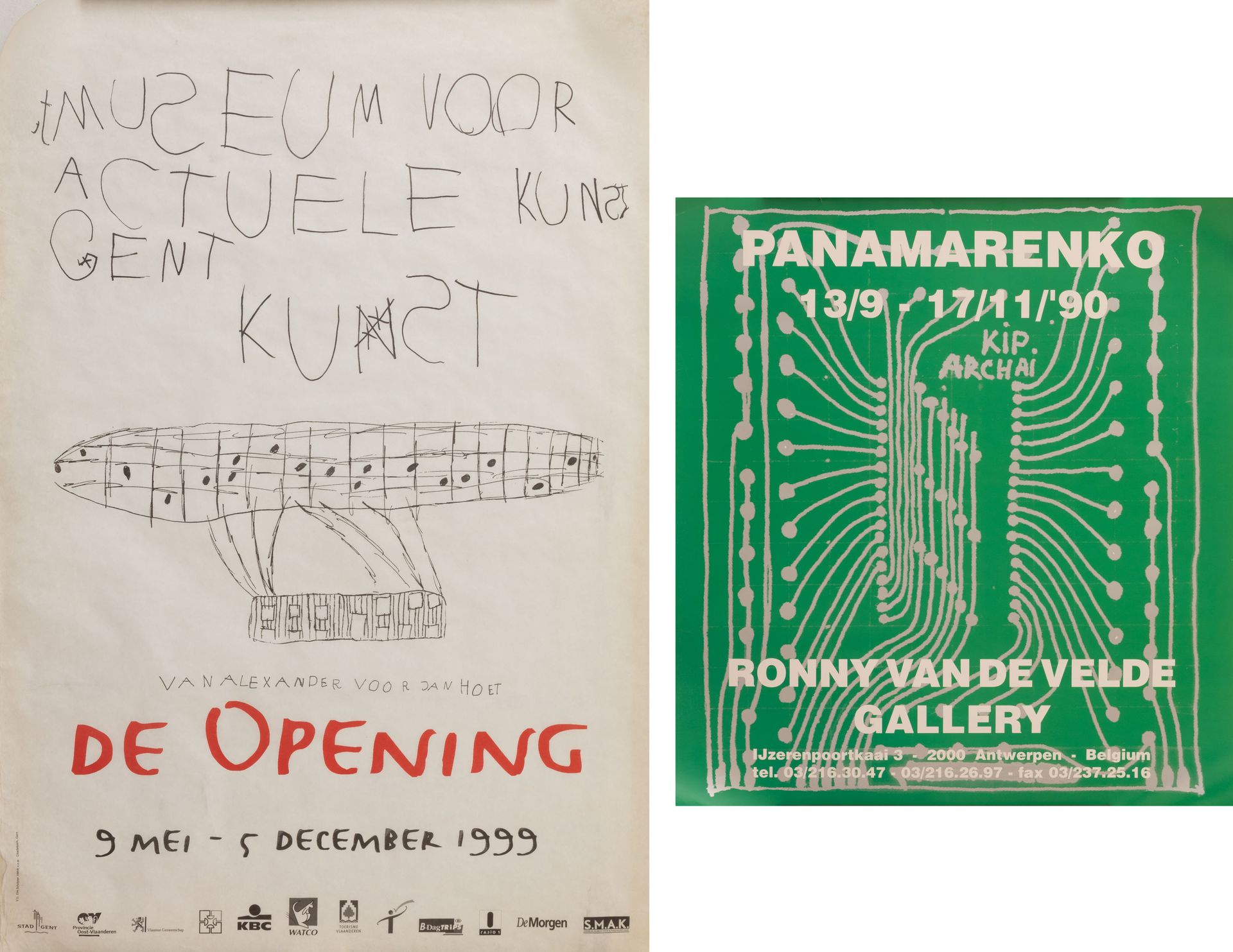 PANAMARENKO (1940-2019) 根特行为艺术博物馆"，1999年。


海报。丝网印刷。


附：《帕纳马连科13/9-17/11/'90》。安&hellip;