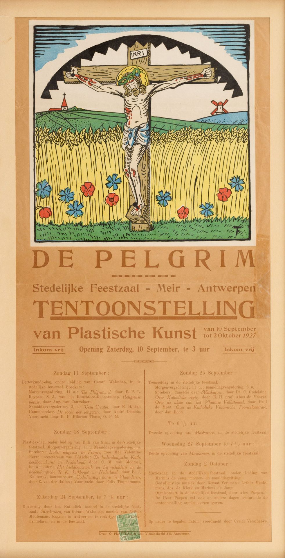 FELIX TIMMERMANS (1886-1947) De Pelgrim', 1927年。


海报由蒂默尔曼斯绘制。


有框。

720 x 350 &hellip;