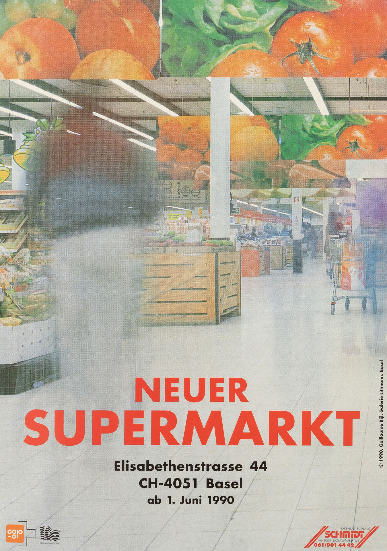 GUILLAUME BIJL (°1946) 'Neuer Supermarkt', 1990. 


Siebdruck. Poster.

810 x 71&hellip;
