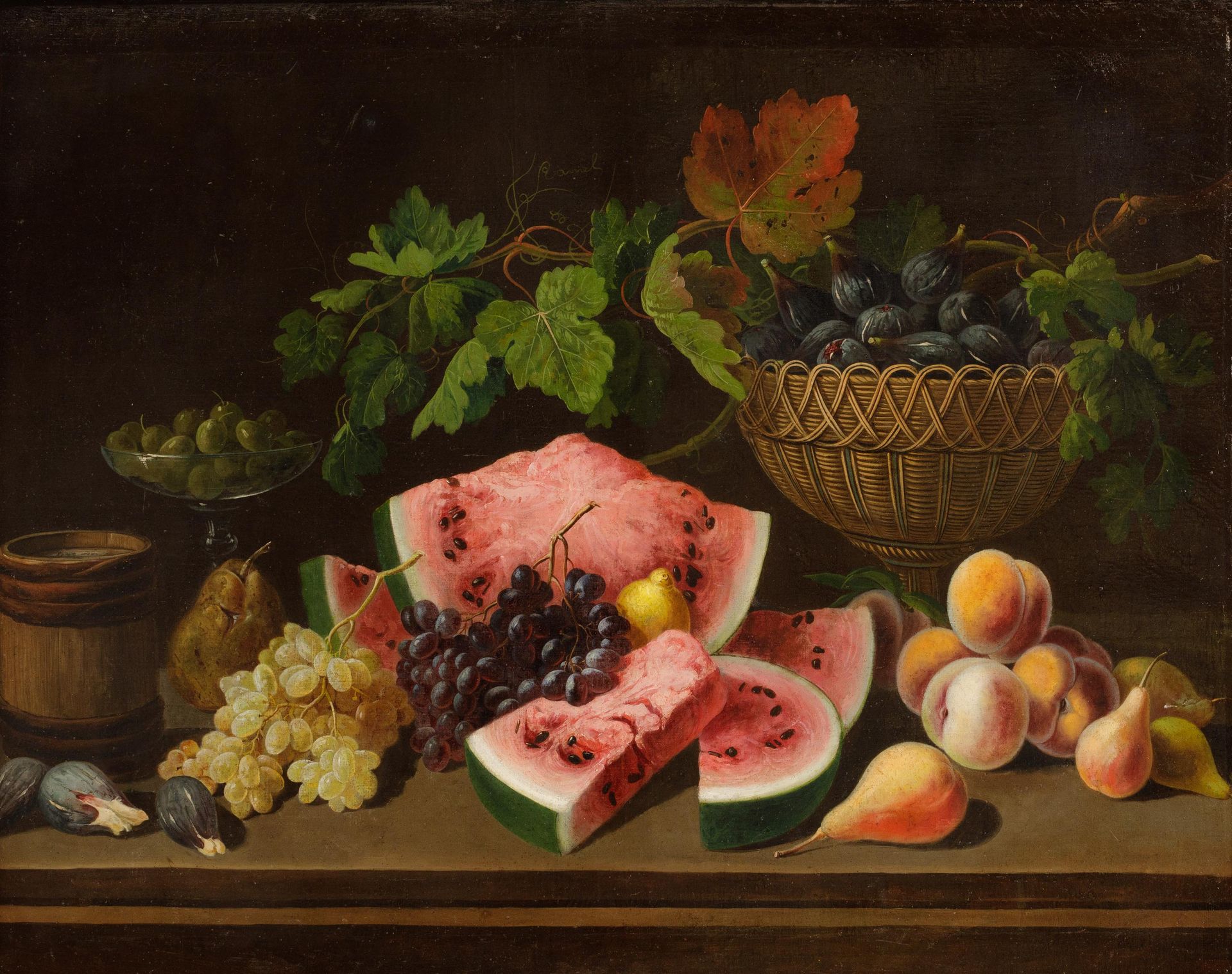 JOSE FELIPE PARRA PIQUER (1824-1864) (à attribuer à)





Nature morte avec frui&hellip;