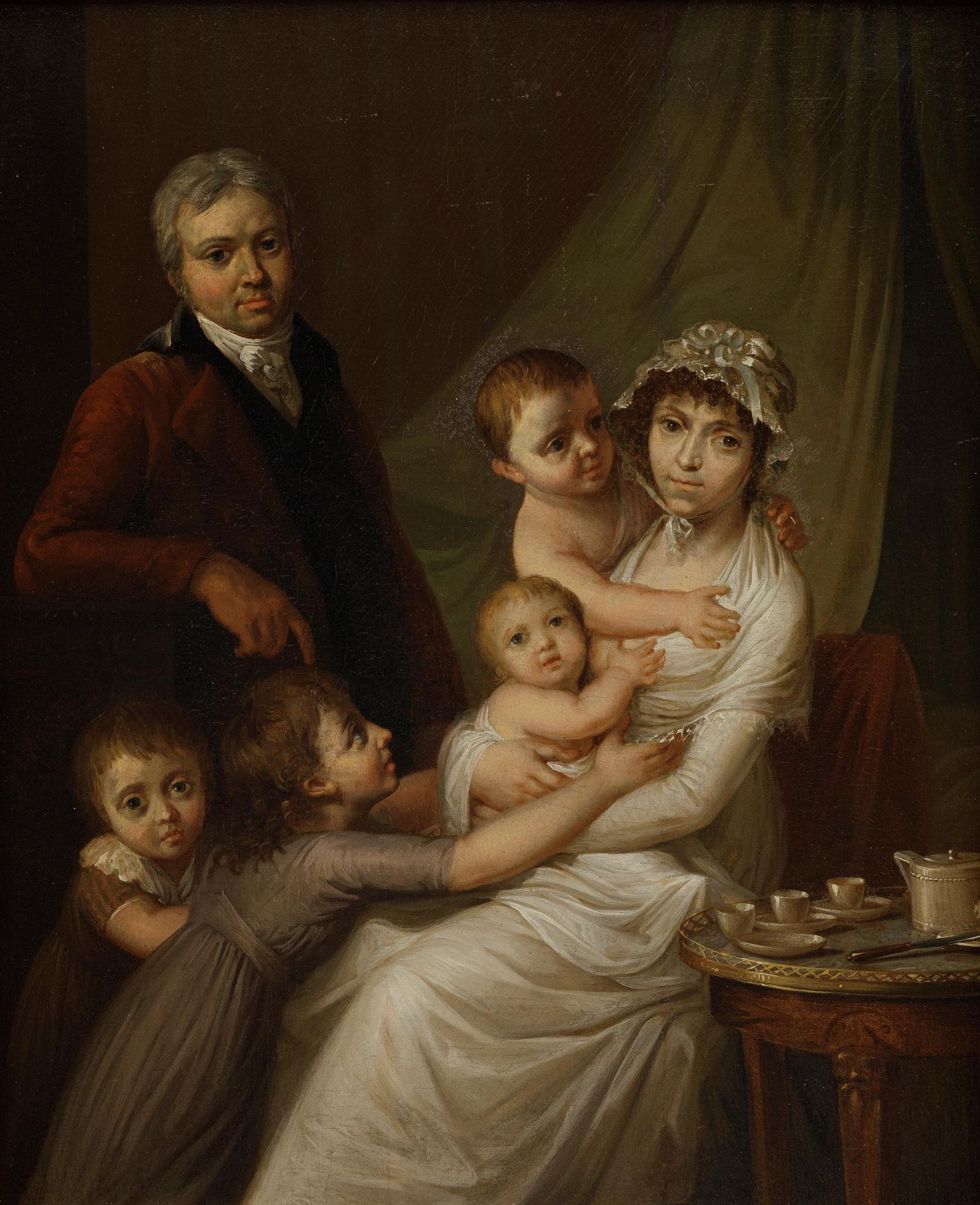 ANONIEM / ANONYME circa 1800 Frankrijk/ France Portrait de famille.


Panneau.

&hellip;