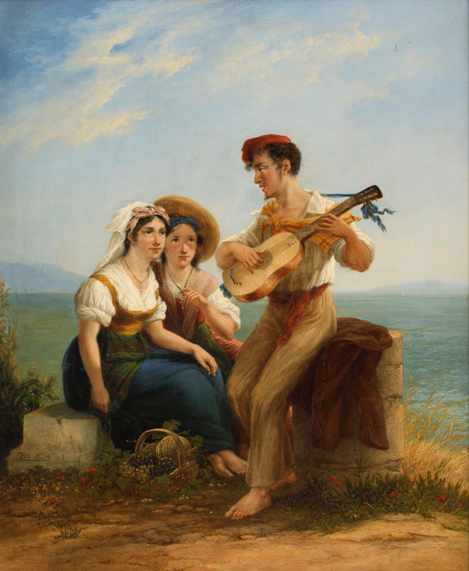 Tito Conti (1842-1924) Italian serenade, 1874. 


Board. Signed and dated 'Tito &hellip;