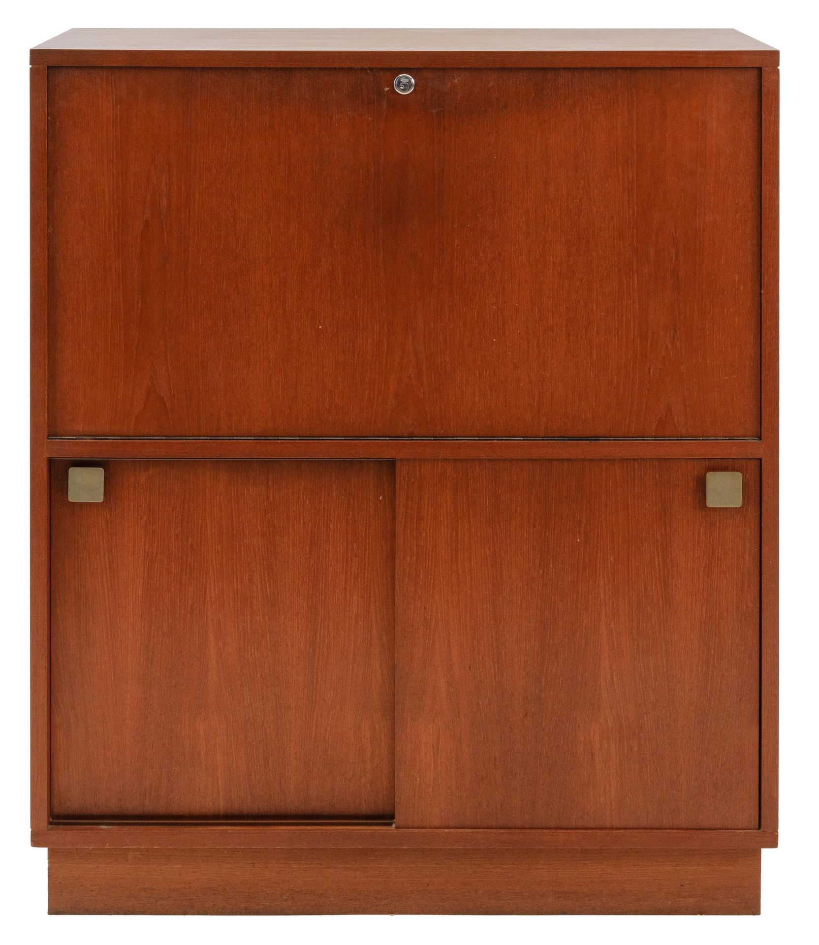 ALFRED HENDRICKX (1931-2019) / BELFORM Cupboard.1960s. Wood texture. Teak veneer&hellip;